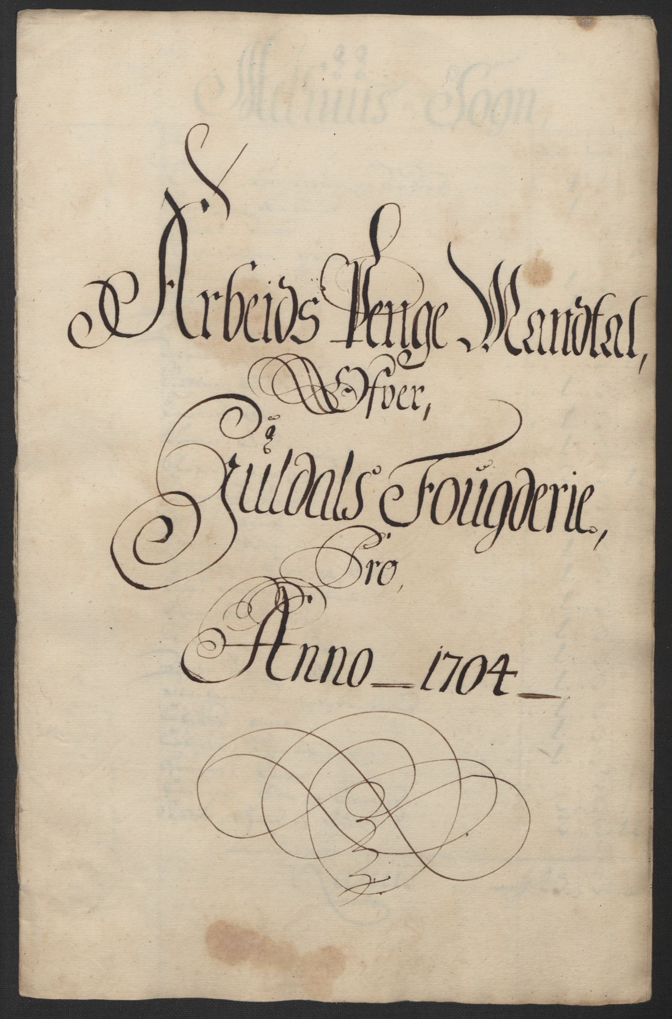 Rentekammeret inntil 1814, Reviderte regnskaper, Fogderegnskap, AV/RA-EA-4092/R60/L3954: Fogderegnskap Orkdal og Gauldal, 1704, p. 373