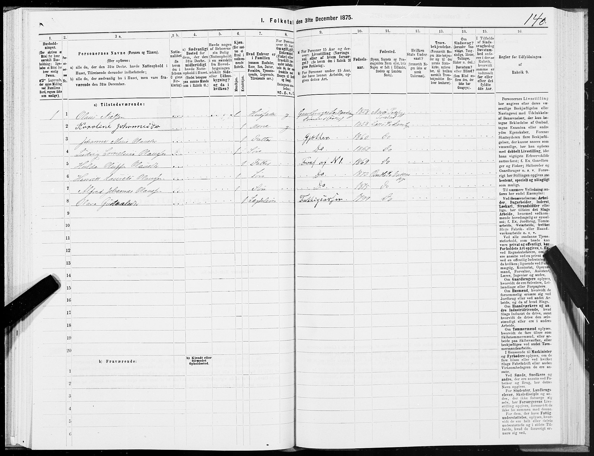 SAT, 1875 census for 1811P Bindal, 1875, p. 1140