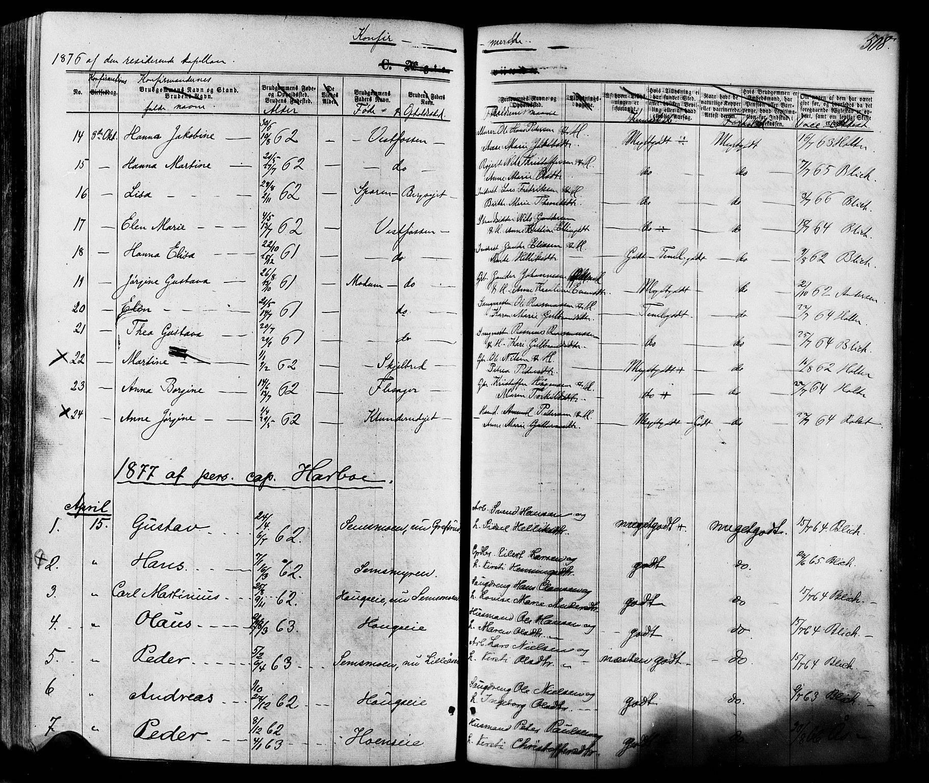 Eiker kirkebøker, SAKO/A-4/F/Fa/L0017: Parish register (official) no. I 17, 1869-1877, p. 508