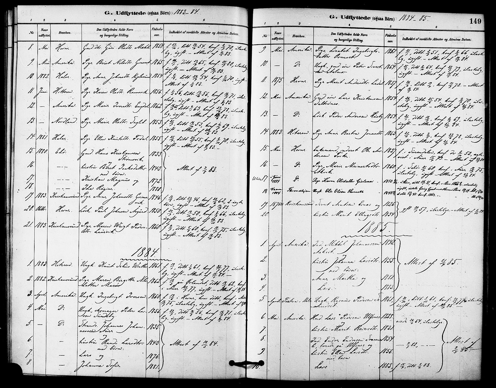 Ministerialprotokoller, klokkerbøker og fødselsregistre - Møre og Romsdal, AV/SAT-A-1454/578/L0906: Parish register (official) no. 578A05, 1878-1886, p. 149