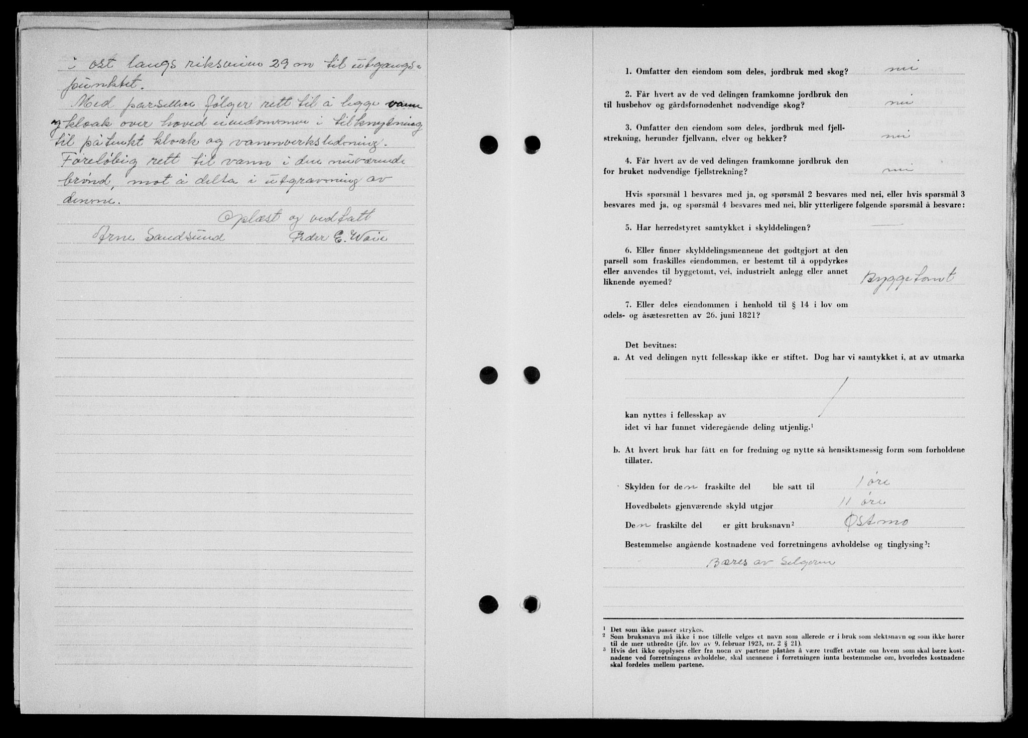 Lofoten sorenskriveri, SAT/A-0017/1/2/2C/L0018a: Mortgage book no. 18a, 1948-1948, Diary no: : 1044/1948