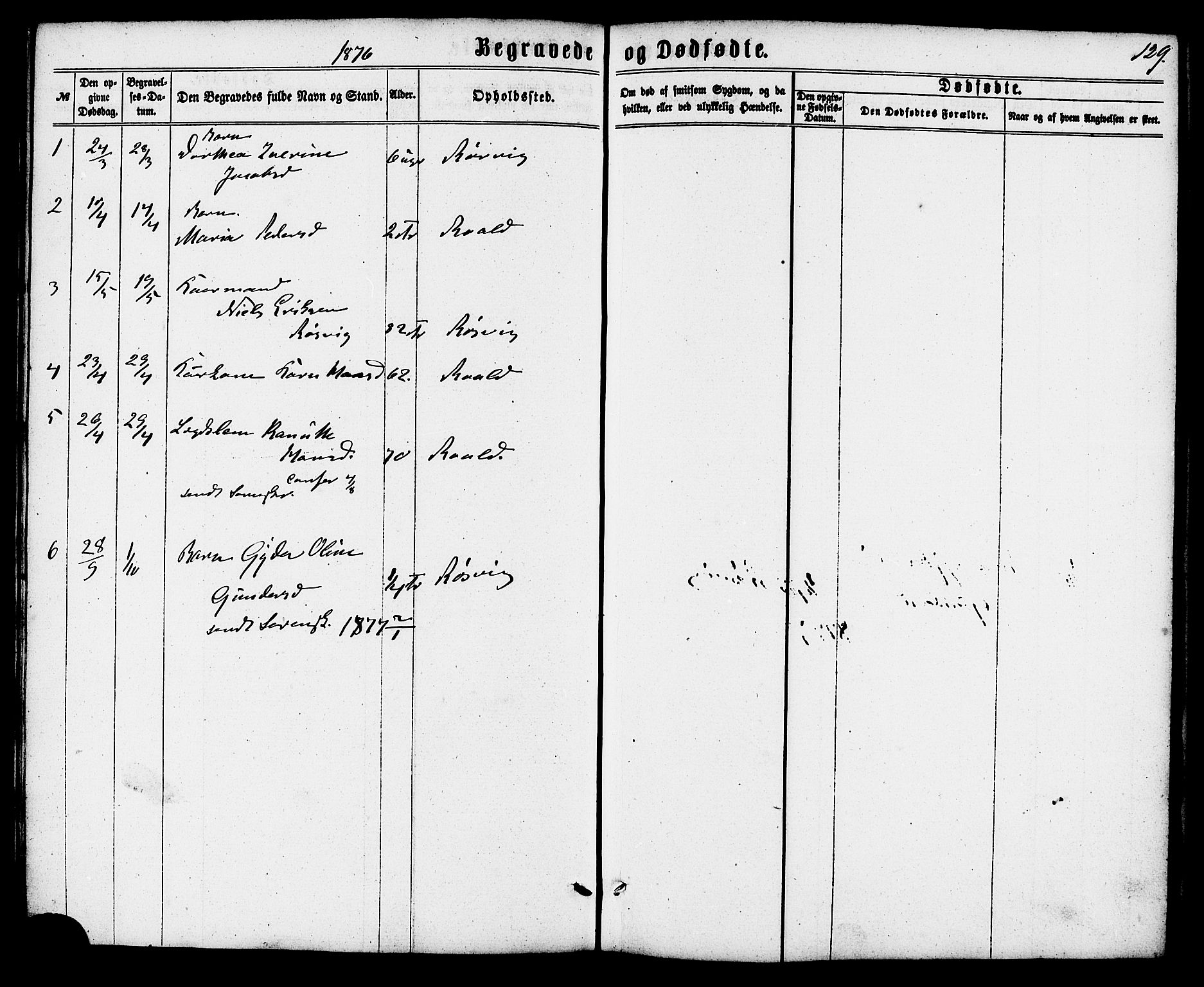 Ministerialprotokoller, klokkerbøker og fødselsregistre - Møre og Romsdal, AV/SAT-A-1454/537/L0518: Parish register (official) no. 537A02, 1862-1876, p. 129