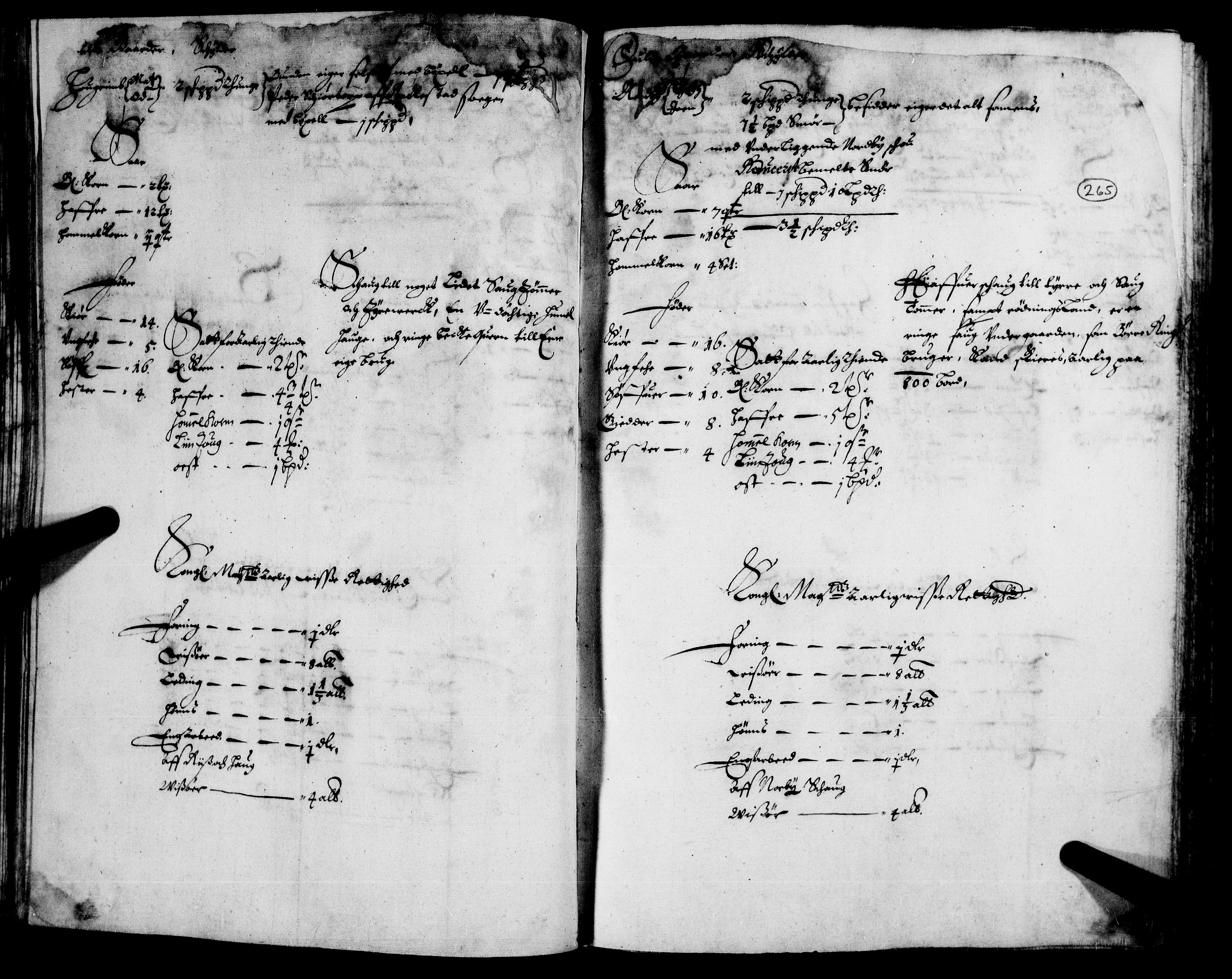 Rentekammeret inntil 1814, Realistisk ordnet avdeling, AV/RA-EA-4070/N/Nb/Nba/L0008: Nedre Romerike fogderi, 2. del, 1666, p. 264b-265a