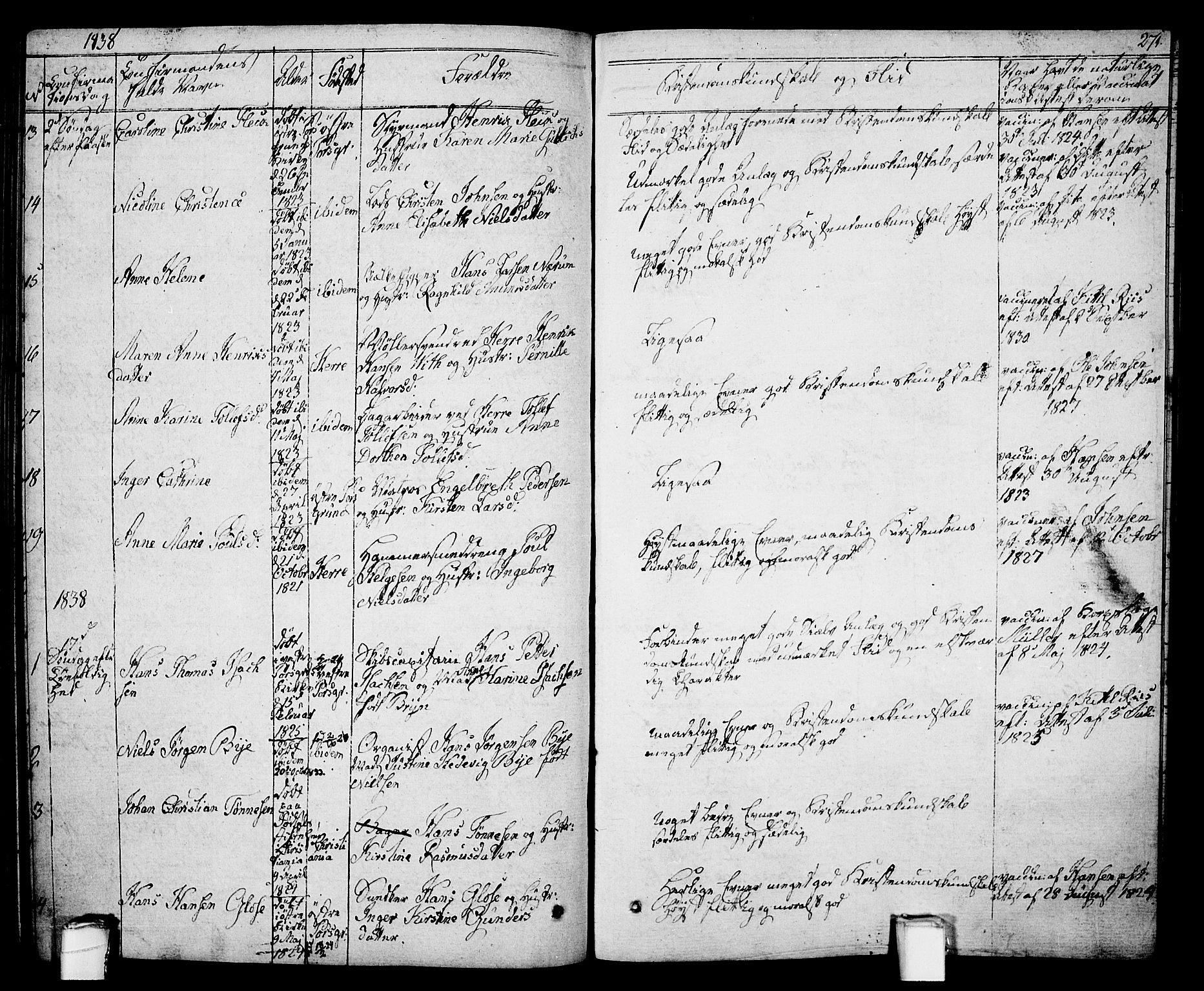 Porsgrunn kirkebøker , SAKO/A-104/F/Fa/L0005: Parish register (official) no. 5, 1828-1840, p. 271