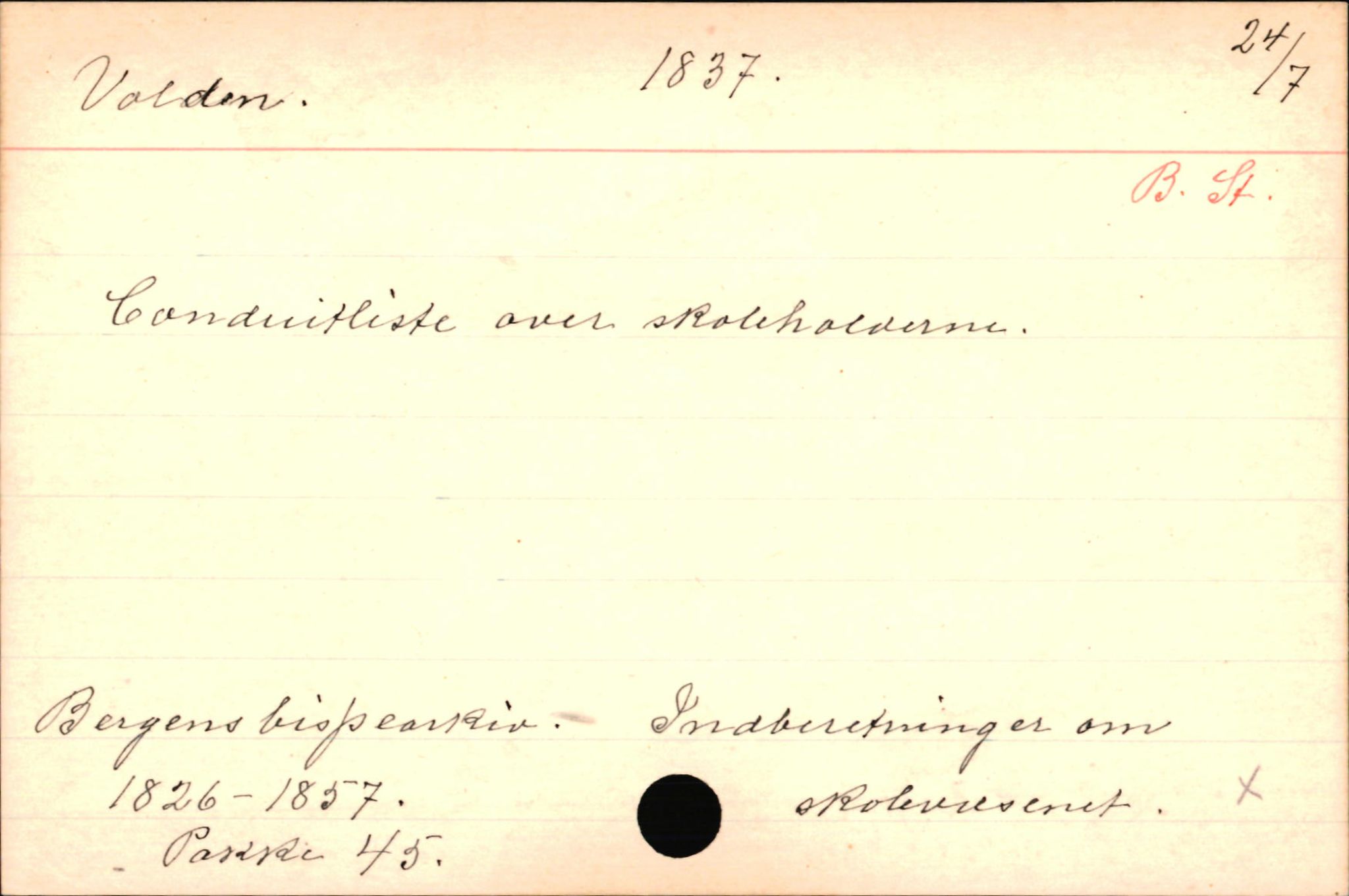 Haugen, Johannes - lærer, AV/SAB-SAB/PA-0036/01/L0001: Om klokkere og lærere, 1521-1904, p. 10742