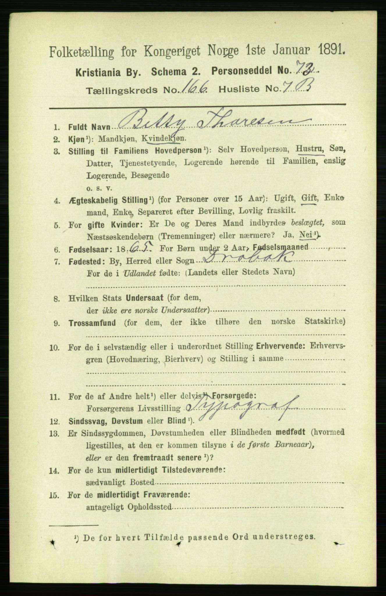 RA, 1891 census for 0301 Kristiania, 1891, p. 96791