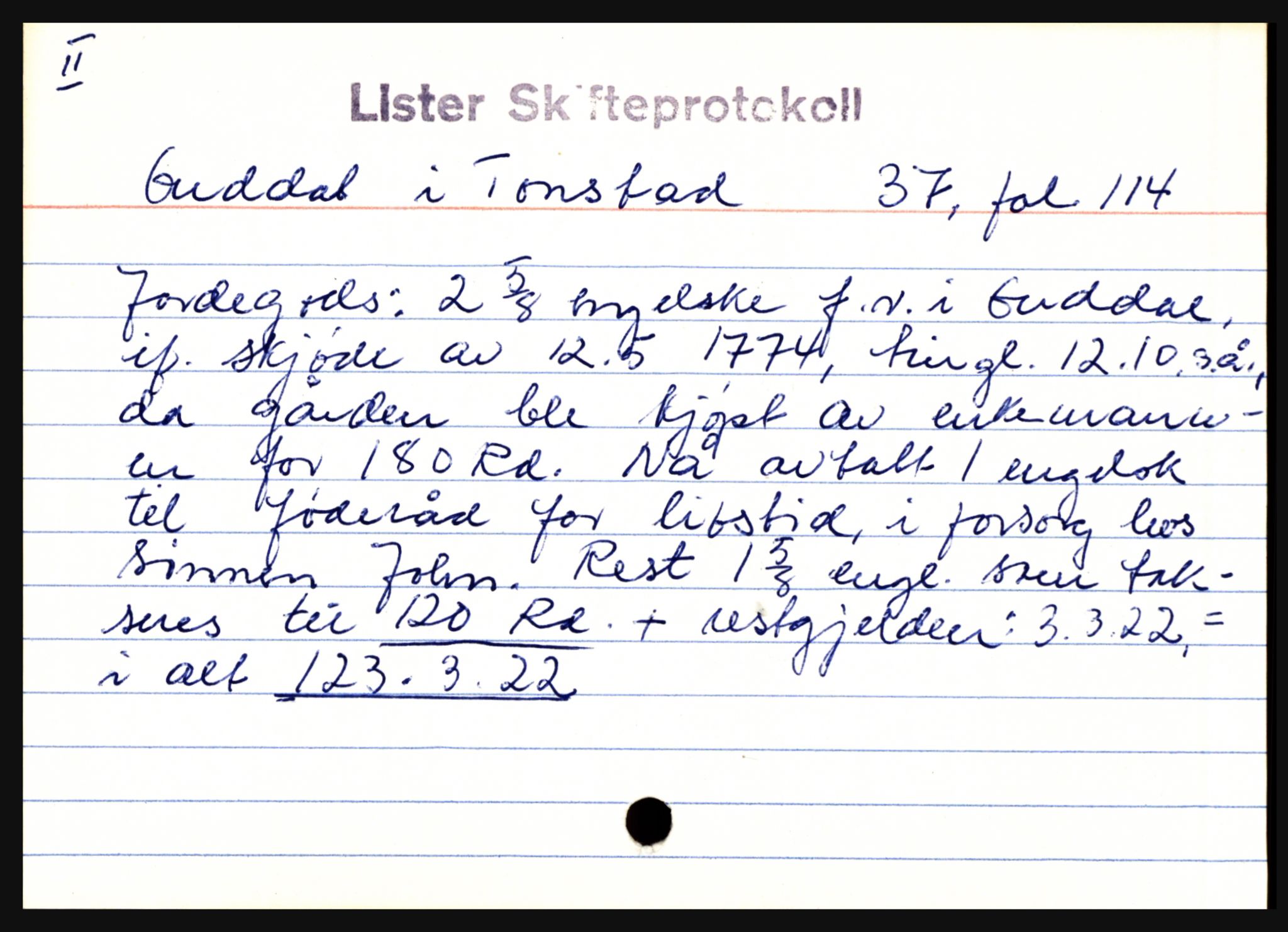 Lister sorenskriveri, AV/SAK-1221-0003/H, p. 12835
