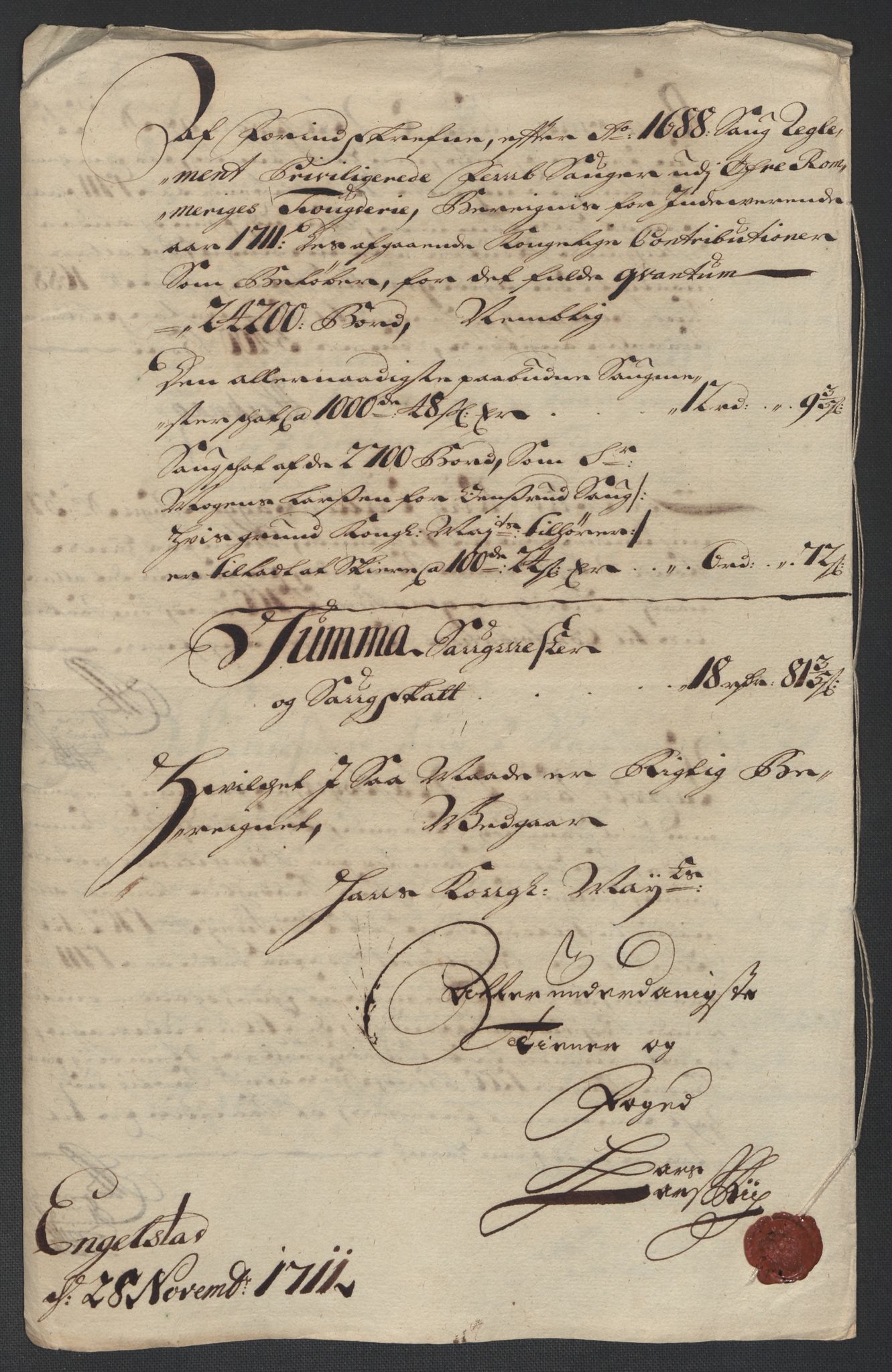 Rentekammeret inntil 1814, Reviderte regnskaper, Fogderegnskap, AV/RA-EA-4092/R12/L0720: Fogderegnskap Øvre Romerike, 1710-1711, p. 436