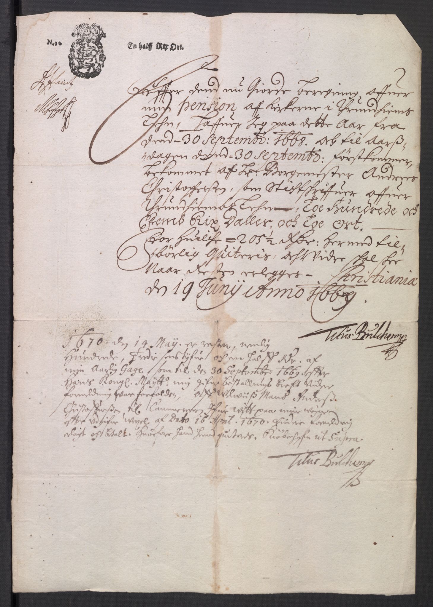 Rentekammeret inntil 1814, Reviderte regnskaper, Kirkeregnskap, AV/RA-EA-4067/Rf/L0121: Kirkeregnskap, 1656-1679, p. 340