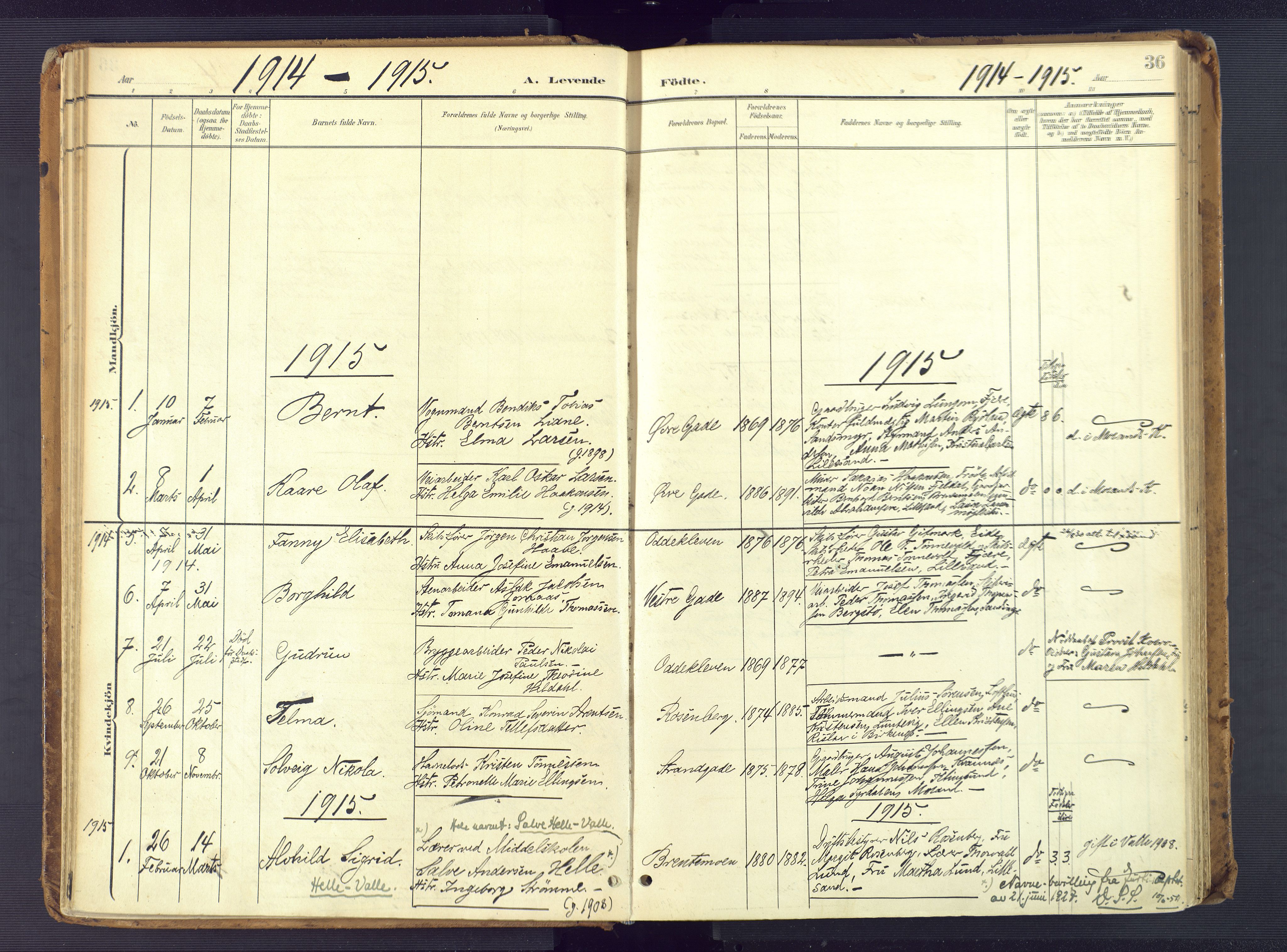 Vestre Moland sokneprestkontor, AV/SAK-1111-0046/F/Fa/Faa/L0002: Parish register (official) no. A 2, 1900-1926, p. 36