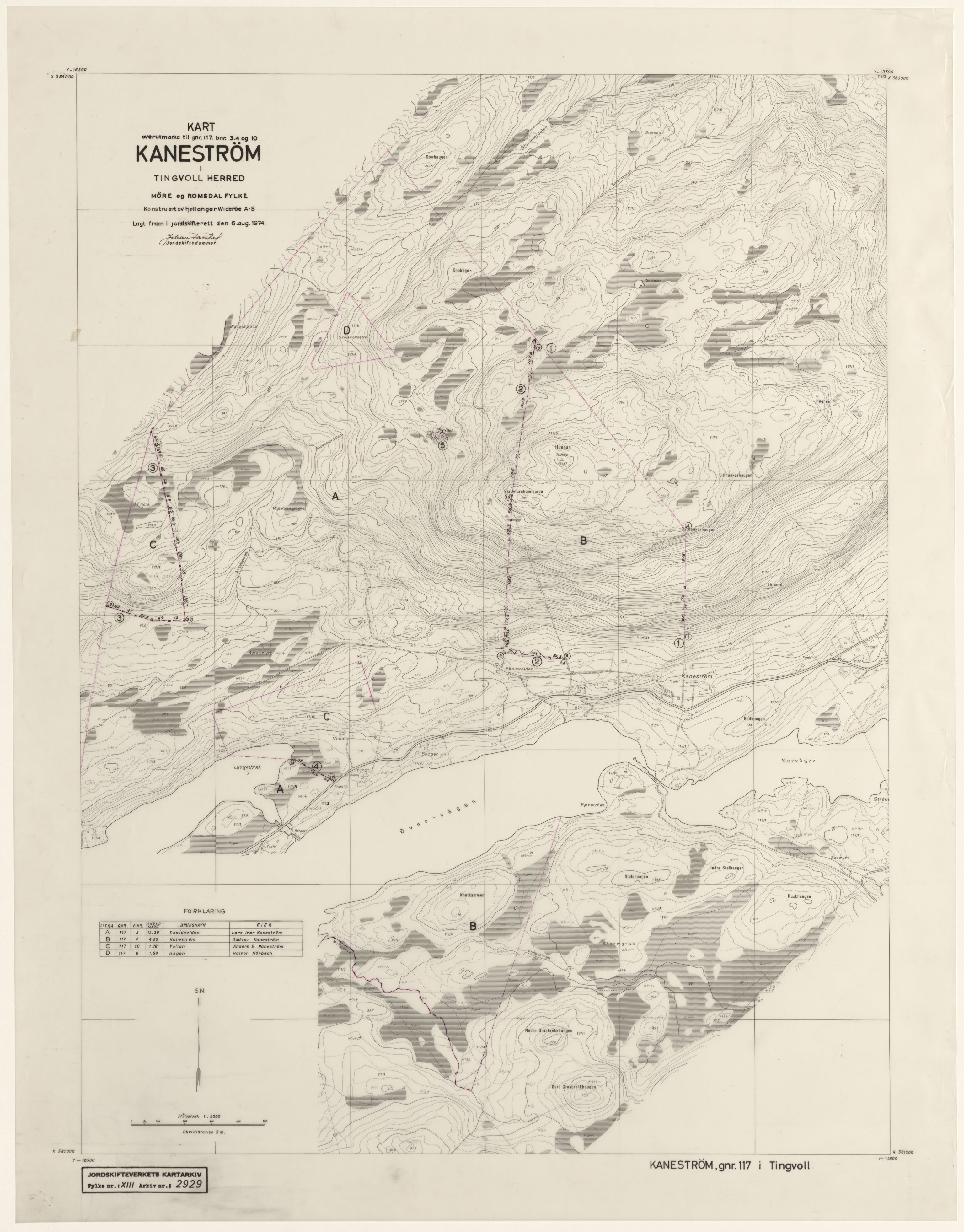 Jordskifteverkets kartarkiv, RA/S-3929/T, 1859-1988, p. 3696