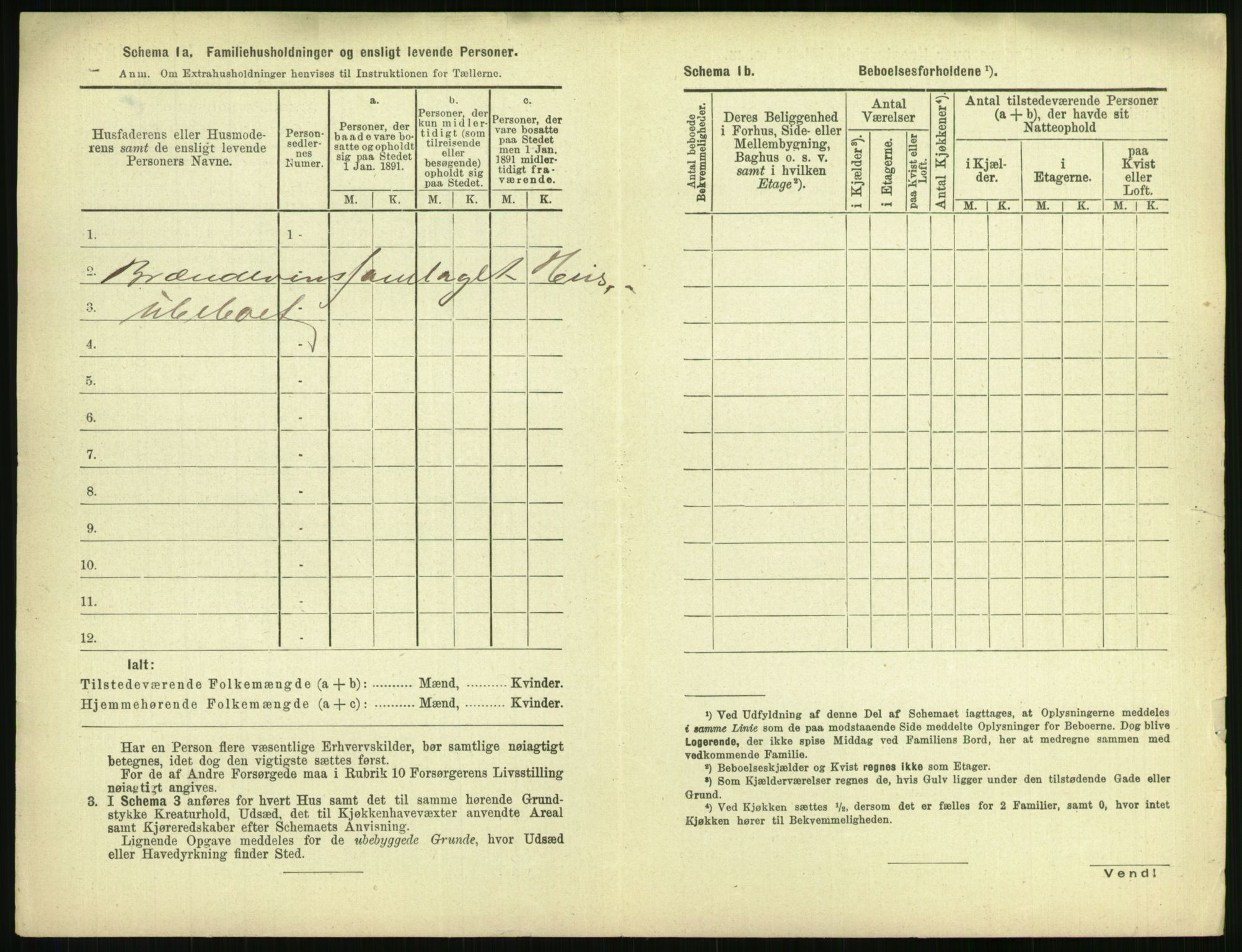 RA, 1891 census for 0804 Brevik, 1891, p. 272