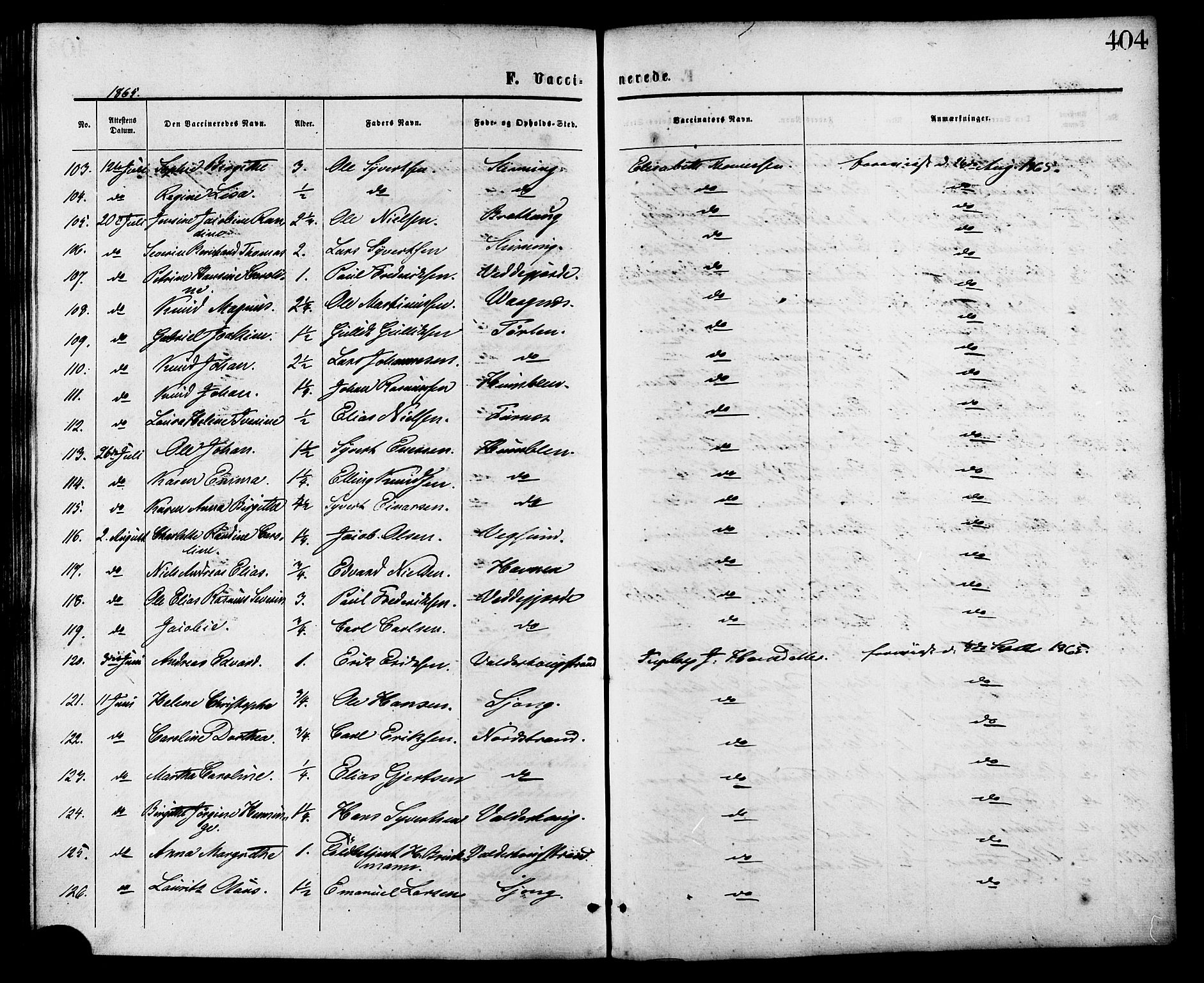 Ministerialprotokoller, klokkerbøker og fødselsregistre - Møre og Romsdal, AV/SAT-A-1454/528/L0399: Parish register (official) no. 528A10, 1864-1879, p. 404