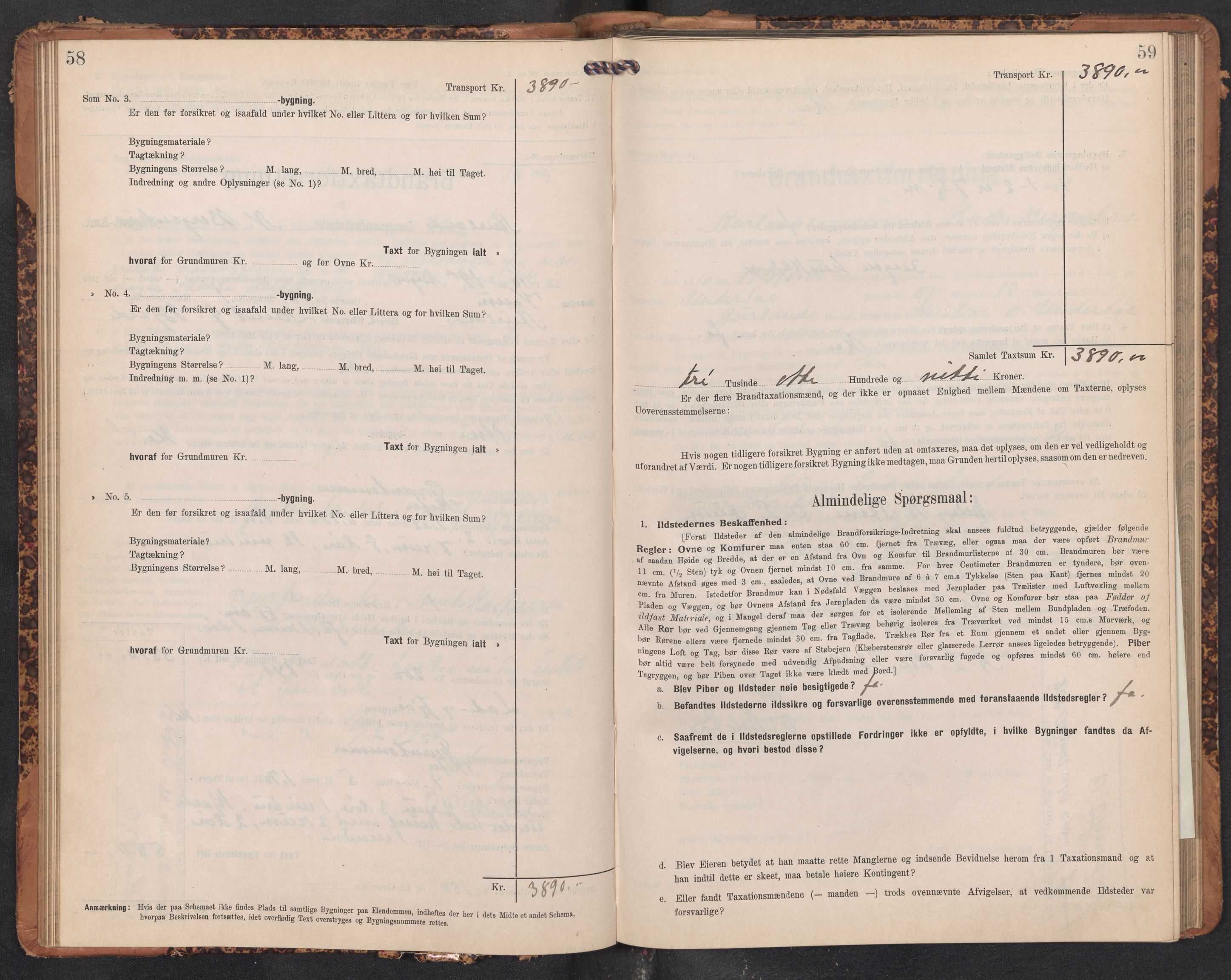 Lensmannen i Aurland, AV/SAB-A-26401/0012/L0005: Branntakstprotokoll, skjematakst, 1909-1916, p. 58-59