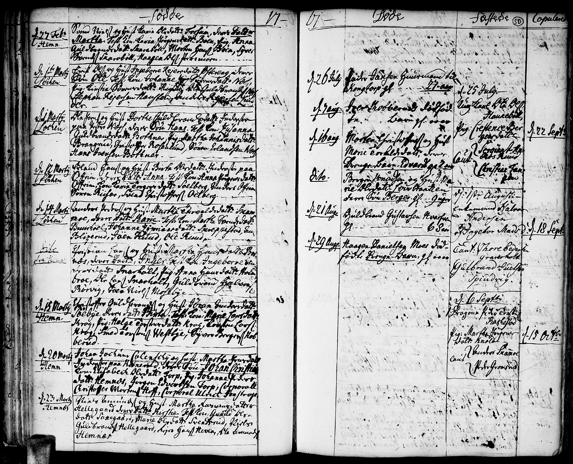 Høland prestekontor Kirkebøker, AV/SAO-A-10346a/F/Fa/L0004: Parish register (official) no. I 4, 1757-1780, p. 50