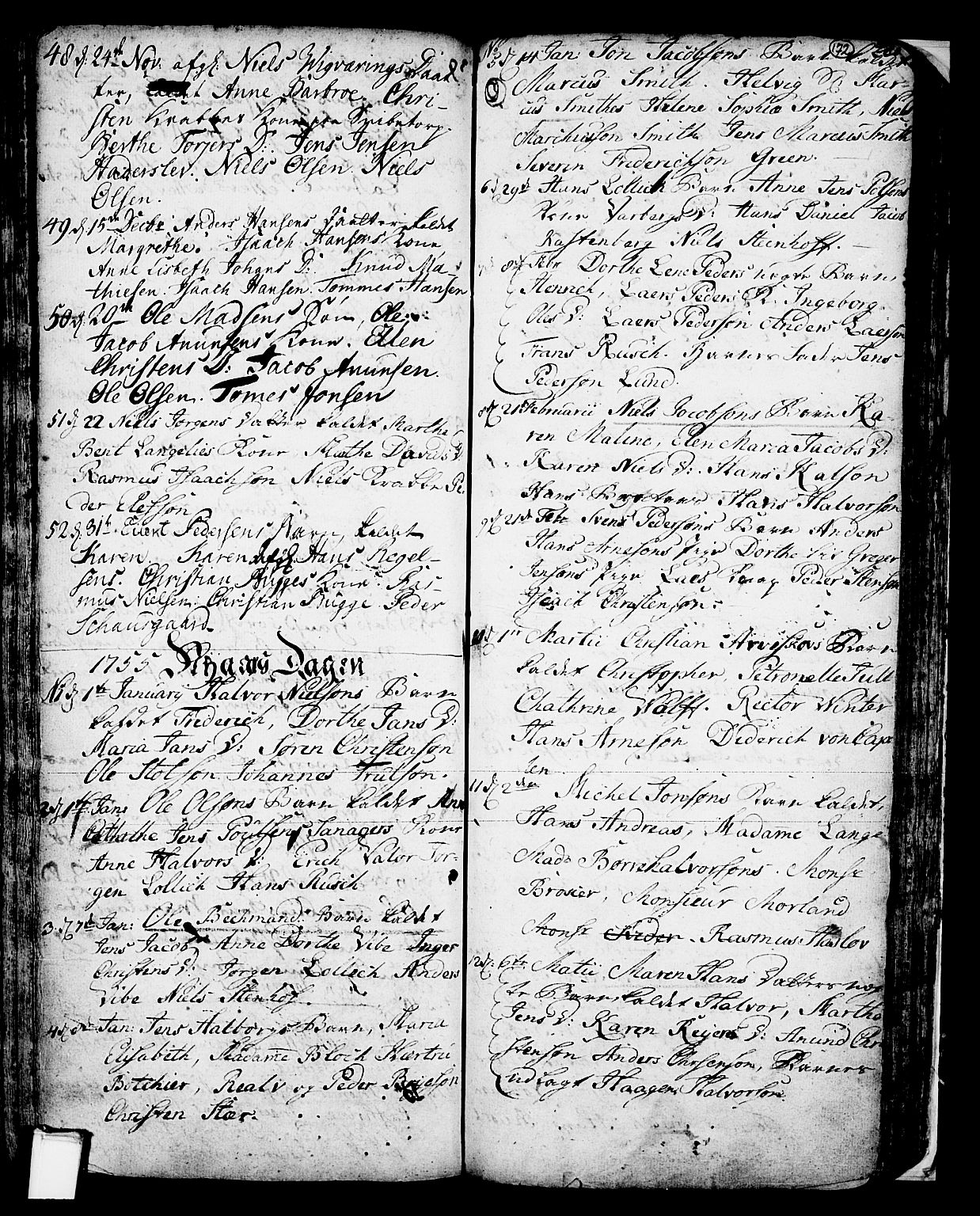 Skien kirkebøker, SAKO/A-302/F/Fa/L0002: Parish register (official) no. 2, 1716-1757, p. 172
