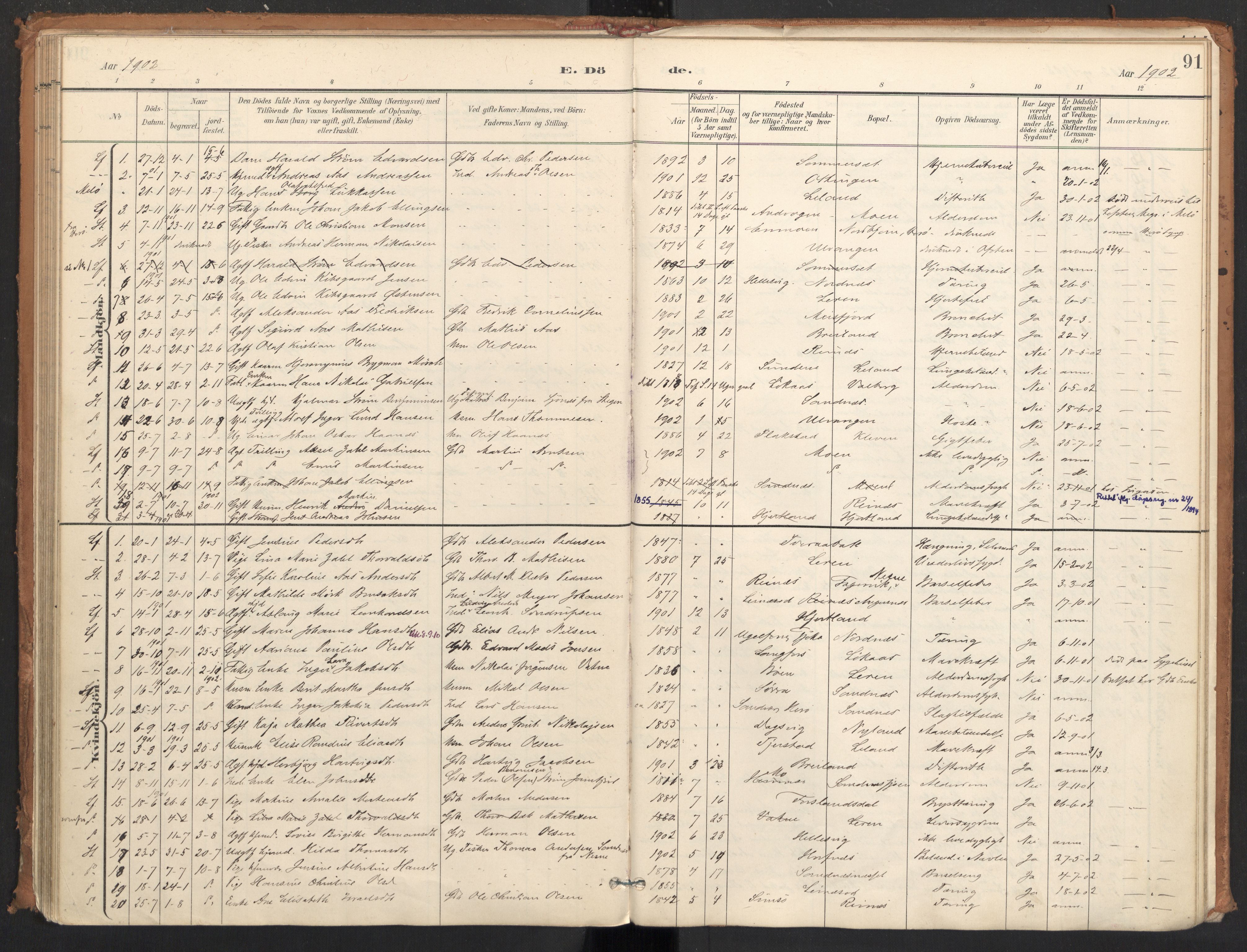 Ministerialprotokoller, klokkerbøker og fødselsregistre - Nordland, AV/SAT-A-1459/831/L0472: Parish register (official) no. 831A03, 1897-1912, p. 91