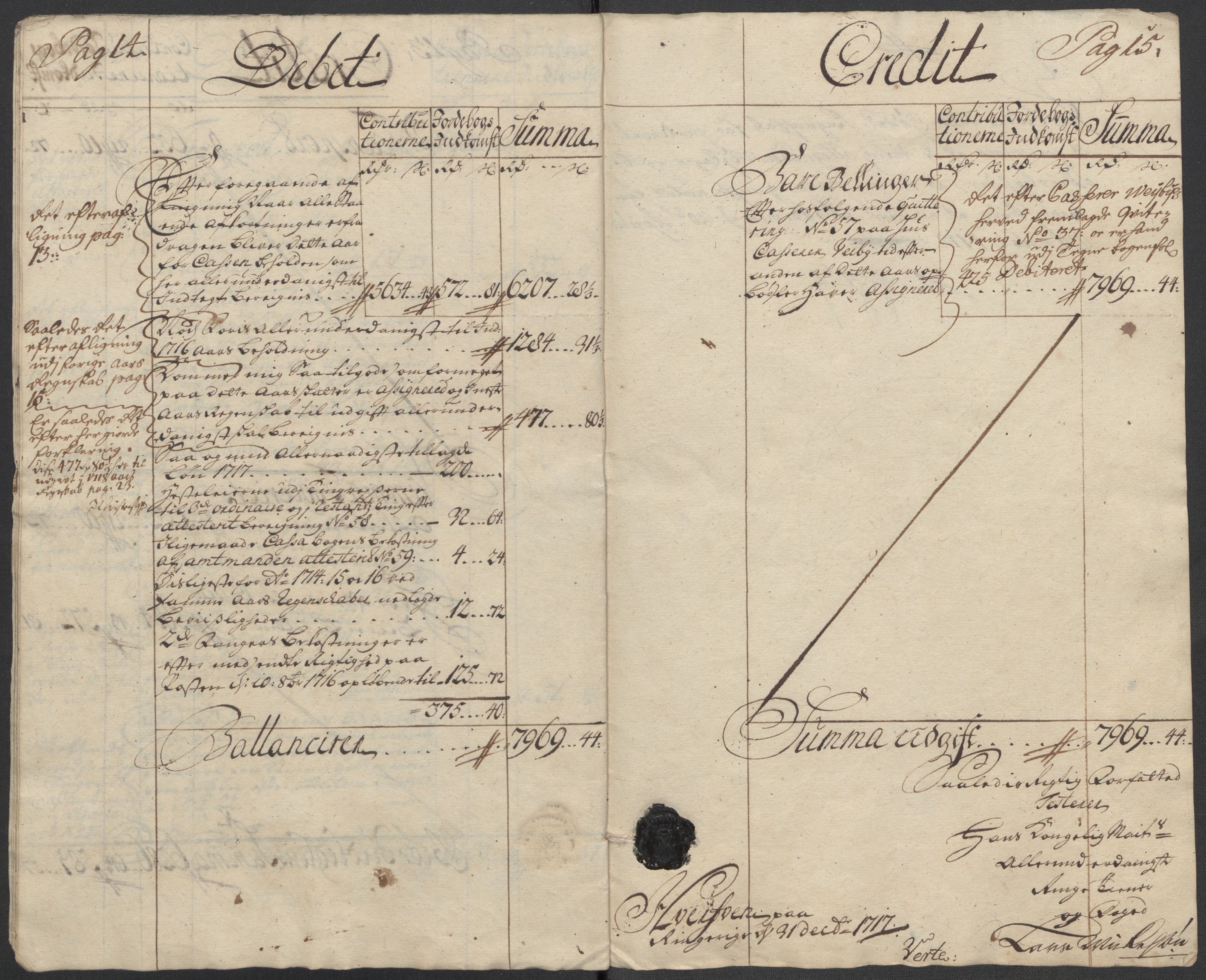 Rentekammeret inntil 1814, Reviderte regnskaper, Fogderegnskap, RA/EA-4092/R23/L1475: Fogderegnskap Ringerike og Hallingdal, 1717, p. 10