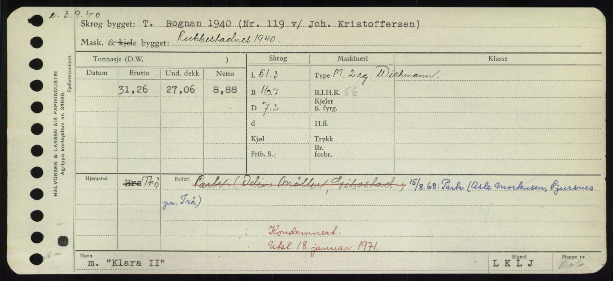 Sjøfartsdirektoratet med forløpere, Skipsmålingen, RA/S-1627/H/Hd/L0020: Fartøy, K-Kon, p. 347