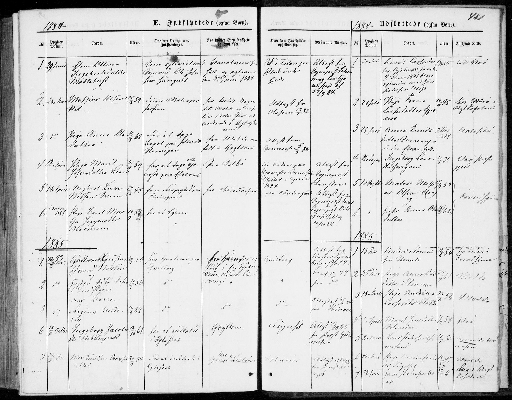 Ministerialprotokoller, klokkerbøker og fødselsregistre - Møre og Romsdal, SAT/A-1454/555/L0655: Parish register (official) no. 555A05, 1869-1886, p. 481