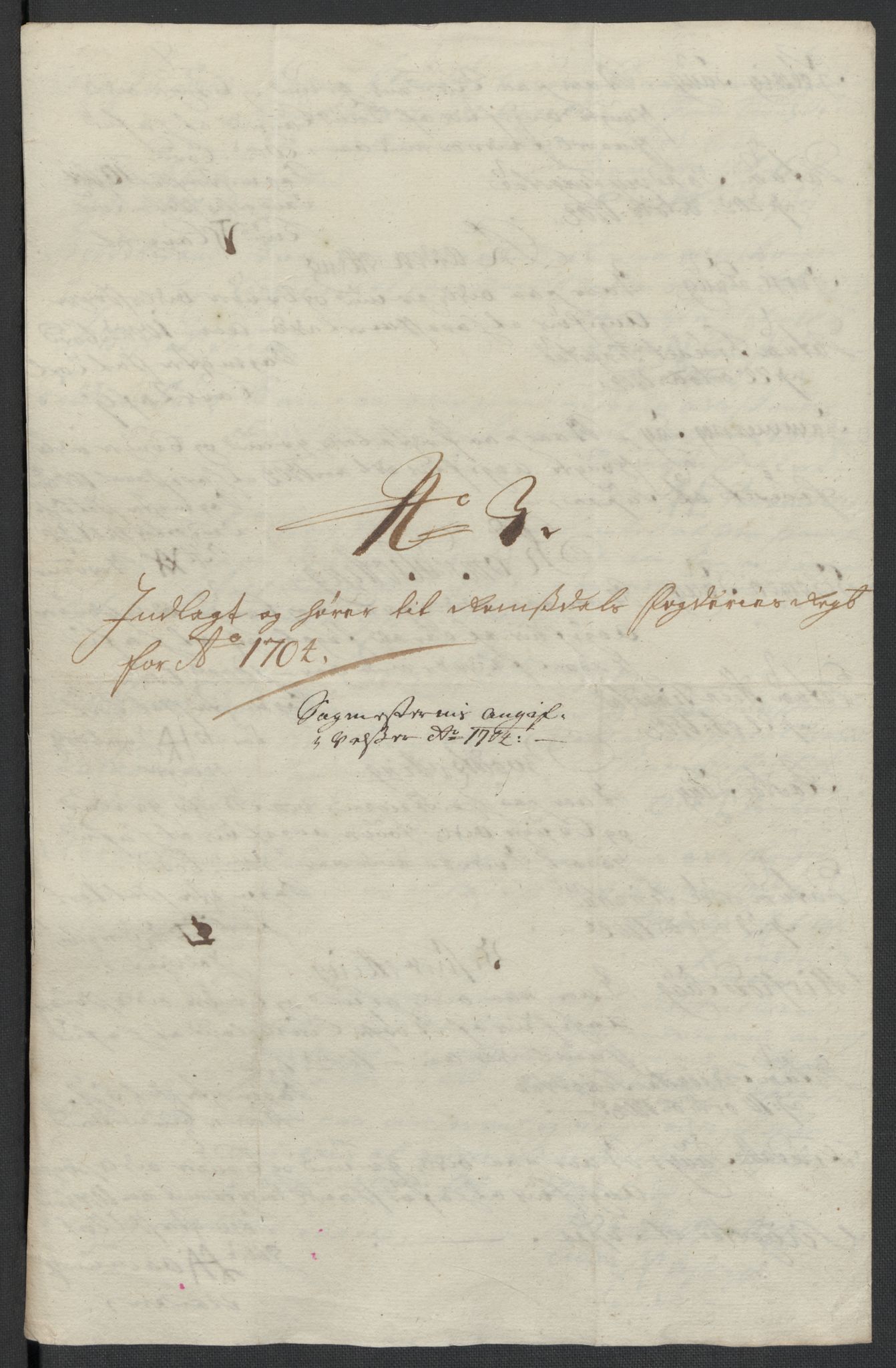 Rentekammeret inntil 1814, Reviderte regnskaper, Fogderegnskap, RA/EA-4092/R55/L3656: Fogderegnskap Romsdal, 1703-1705, p. 231