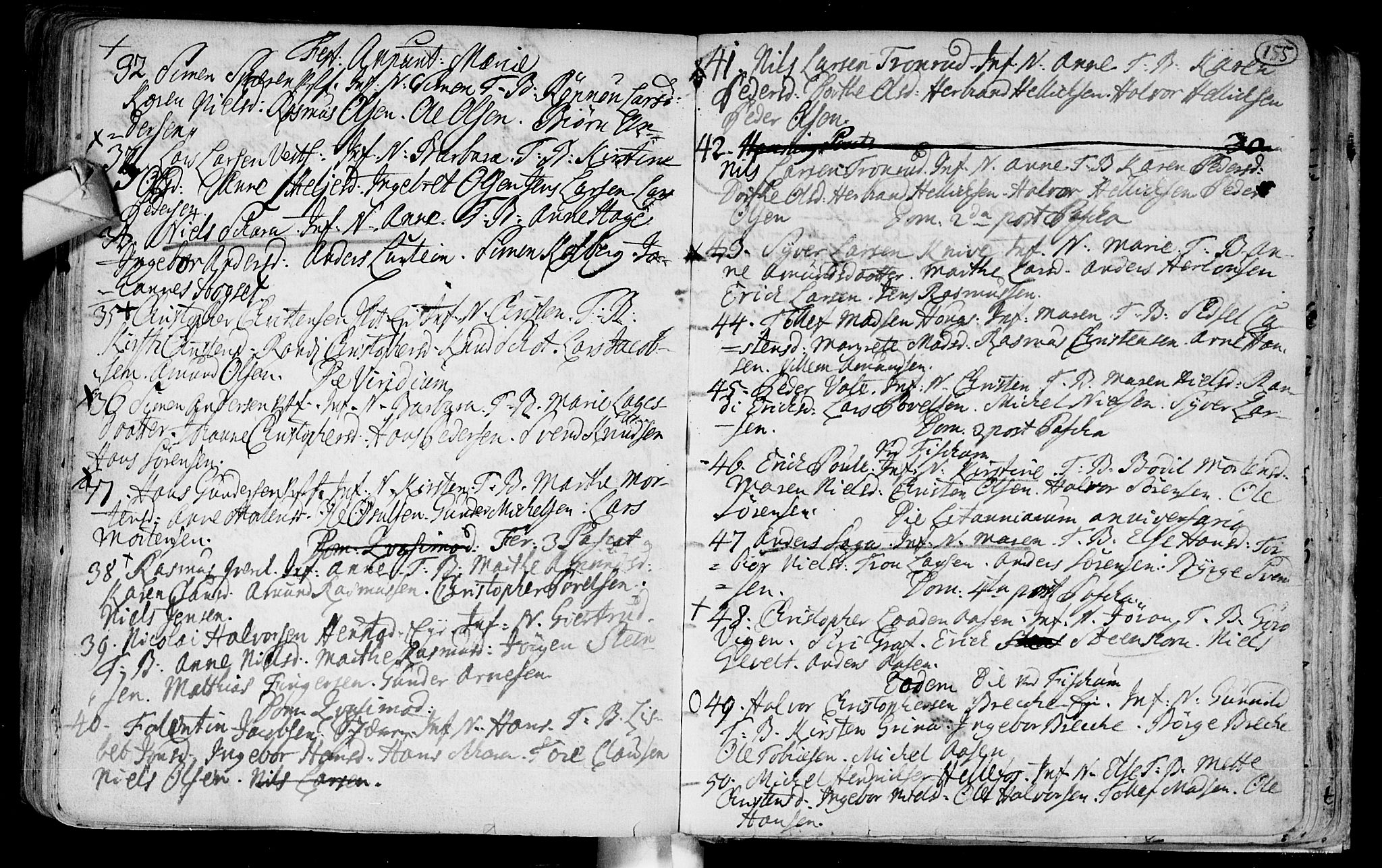 Eiker kirkebøker, AV/SAKO-A-4/F/Fa/L0003: Parish register (official) no. I 3, 1724-1753, p. 155