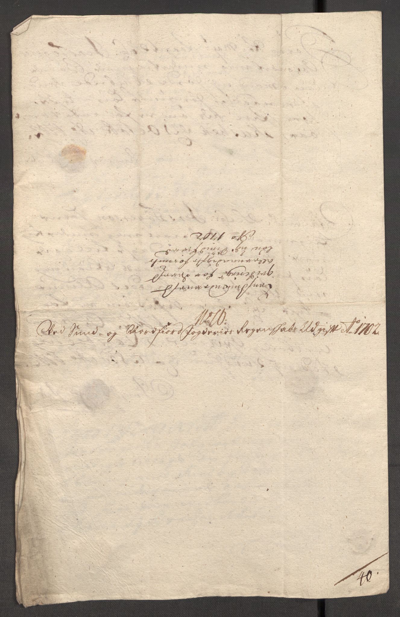 Rentekammeret inntil 1814, Reviderte regnskaper, Fogderegnskap, RA/EA-4092/R53/L3426: Fogderegnskap Sunn- og Nordfjord, 1702, p. 221
