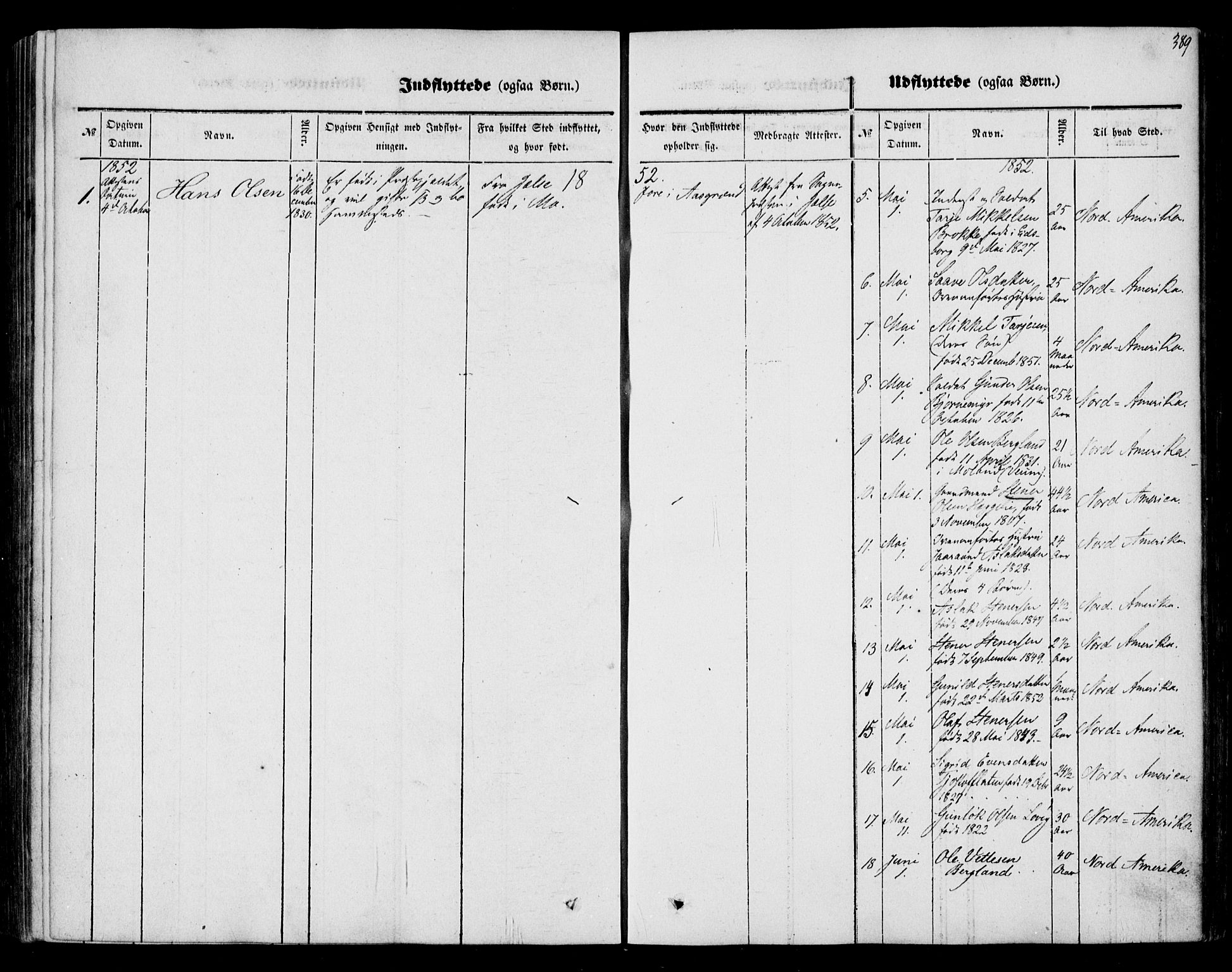 Mo kirkebøker, AV/SAKO-A-286/F/Fa/L0005: Parish register (official) no. I 5, 1844-1864, p. 389