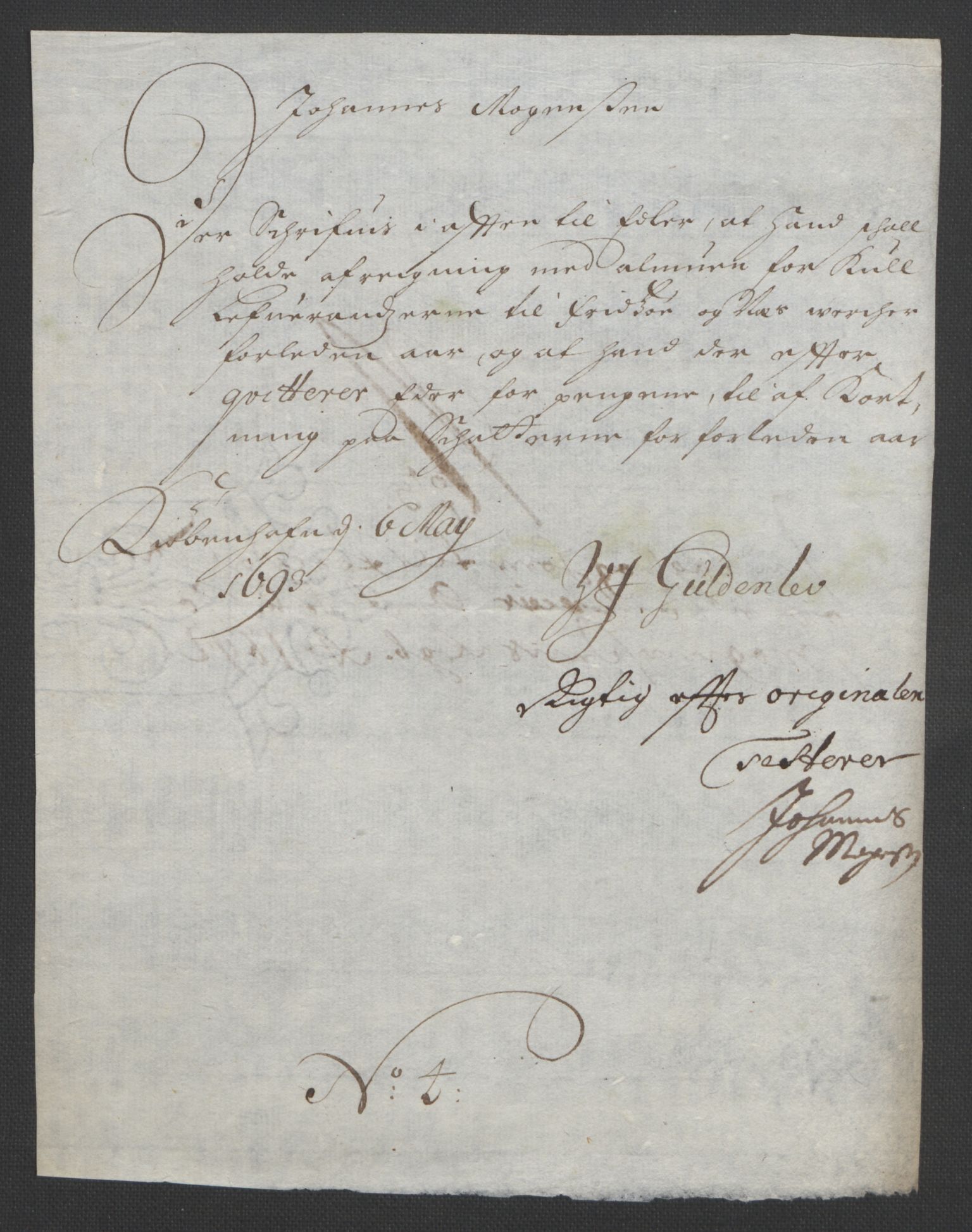 Rentekammeret inntil 1814, Reviderte regnskaper, Fogderegnskap, AV/RA-EA-4092/R33/L1973: Fogderegnskap Larvik grevskap, 1692, p. 203