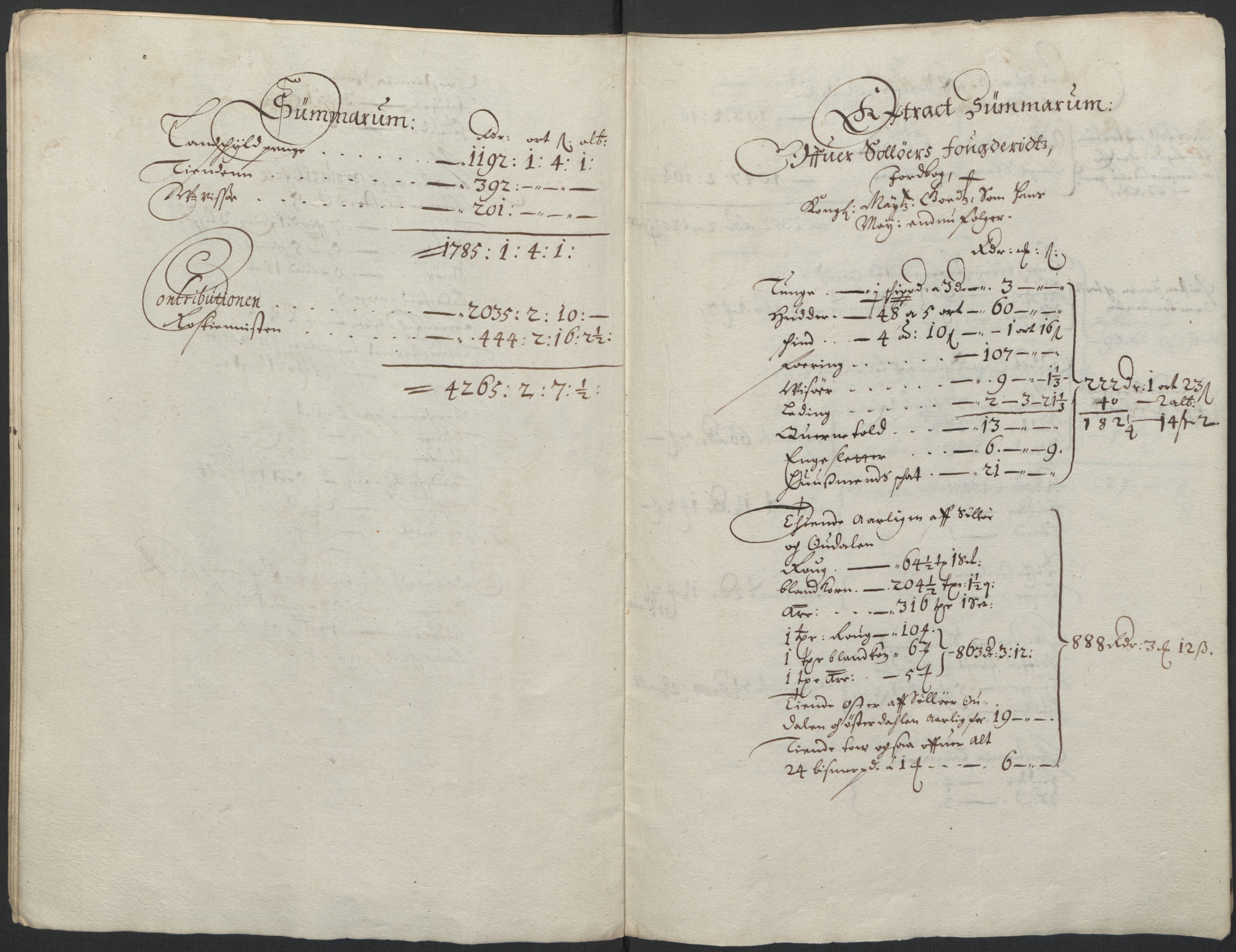 Rentekammeret inntil 1814, Realistisk ordnet avdeling, AV/RA-EA-4070/L/L0010/0001: Oppland lagdømme: / Ekstrakt over kongens inntekt av Oppland lagdømme, 1661