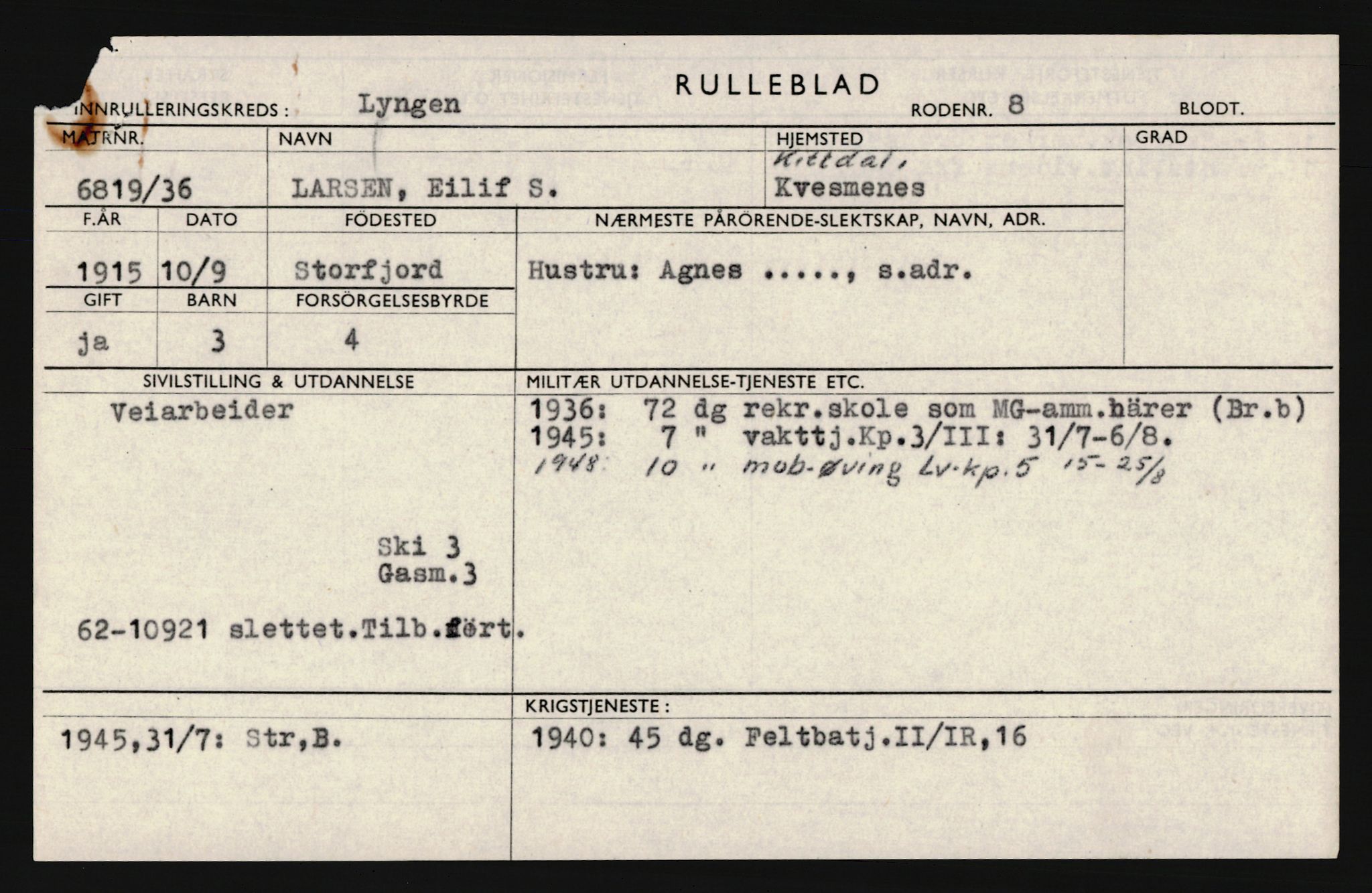 Forsvaret, Troms infanteriregiment nr. 16, AV/RA-RAFA-3146/P/Pa/L0020: Rulleblad for regimentets menige mannskaper, årsklasse 1936, 1936, p. 773