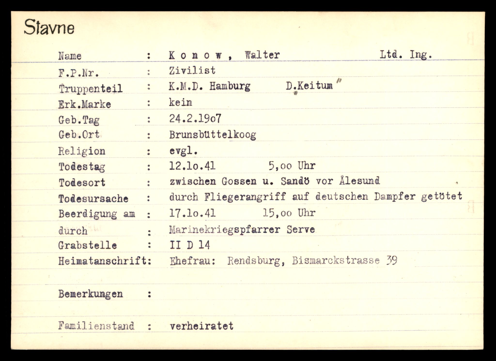 Distriktskontoret for krigsgraver, AV/SAT-A-5030/E/L0003: Kasett/kartotek over tysk Krigskirkegård Stavne, 1945, p. 723