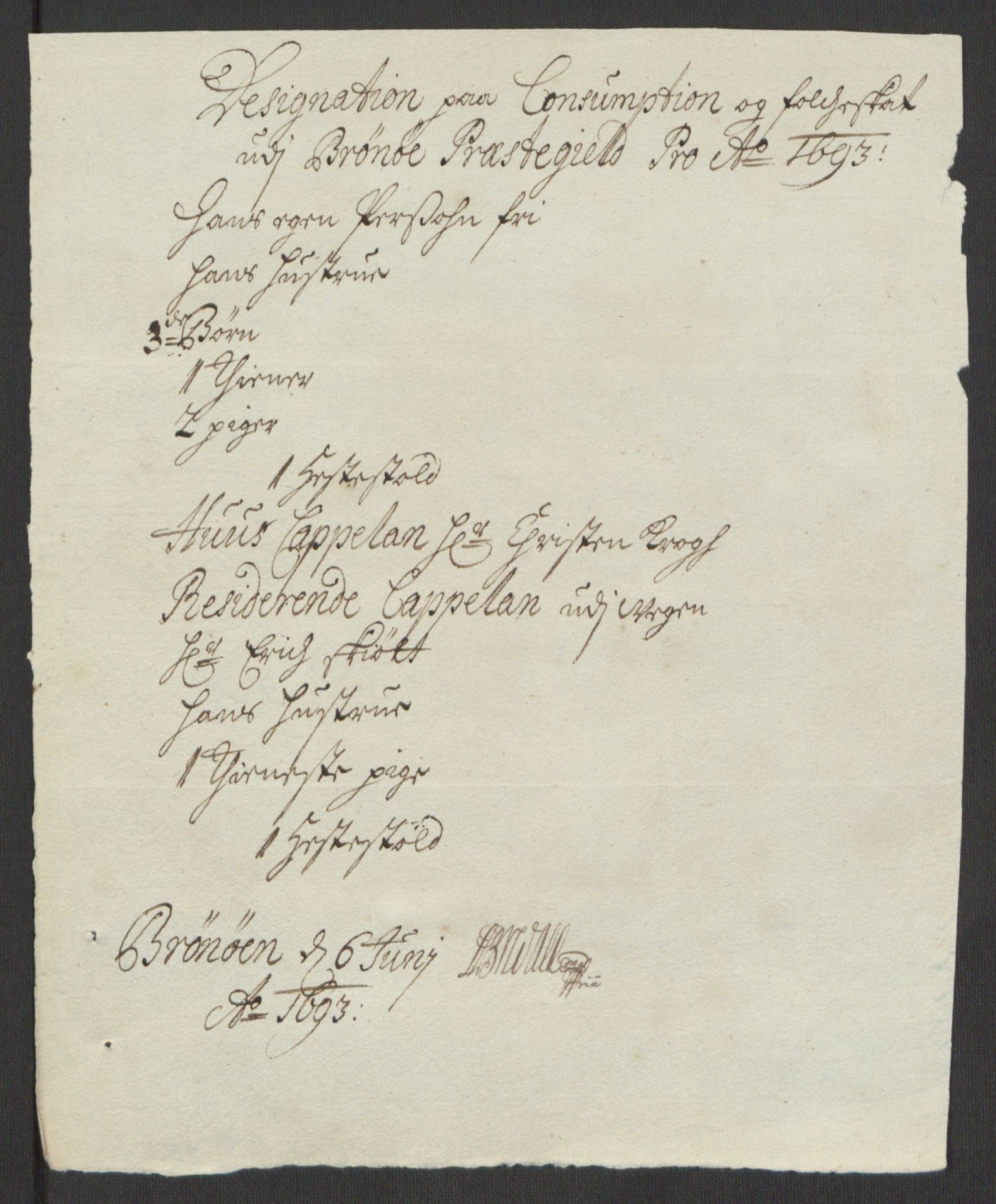 Rentekammeret inntil 1814, Reviderte regnskaper, Fogderegnskap, AV/RA-EA-4092/R65/L4505: Fogderegnskap Helgeland, 1693-1696, p. 122