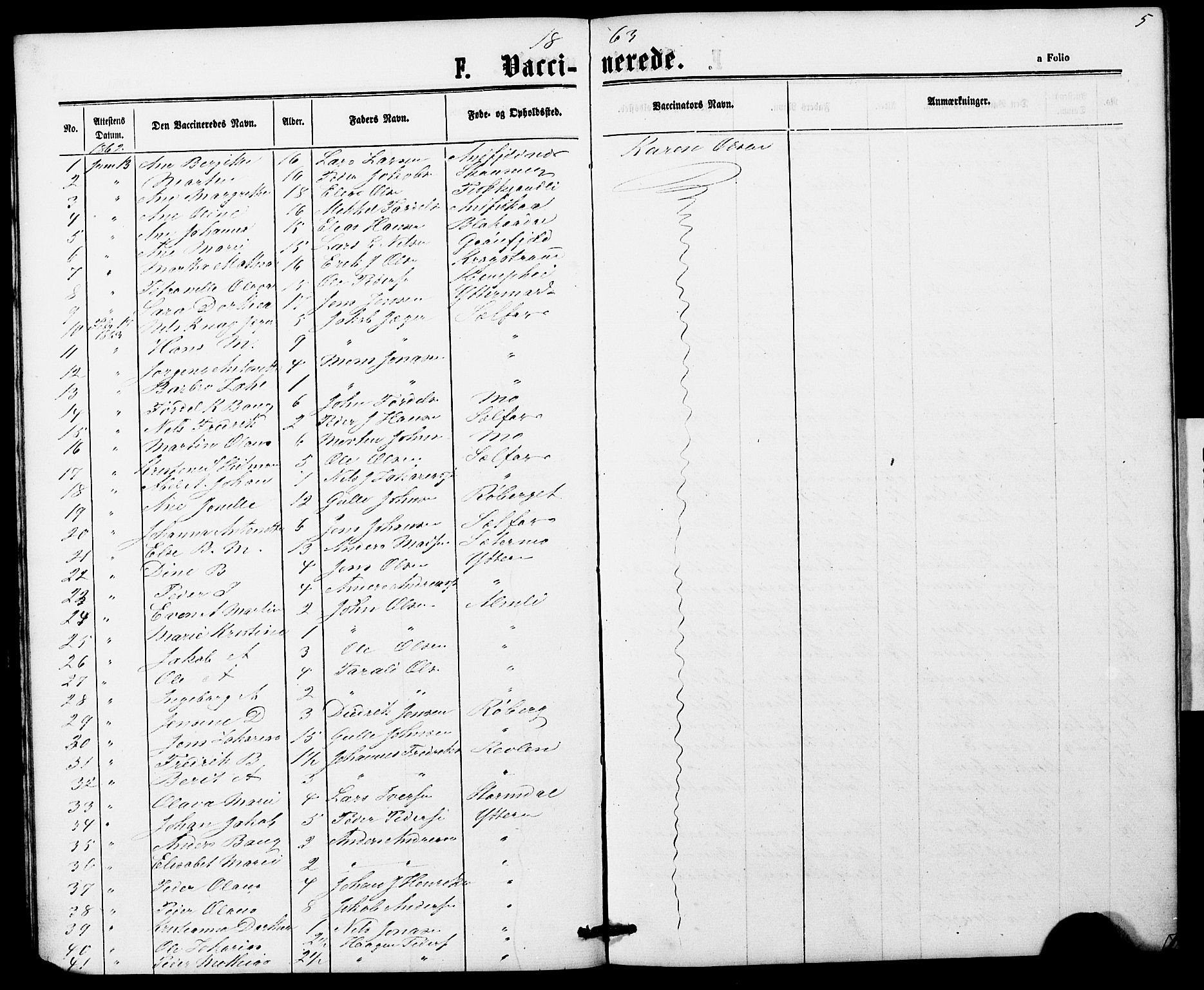 Ministerialprotokoller, klokkerbøker og fødselsregistre - Nordland, SAT/A-1459/827/L0428: Parish register (copy) no. 827C17, 1861-1870, p. 5