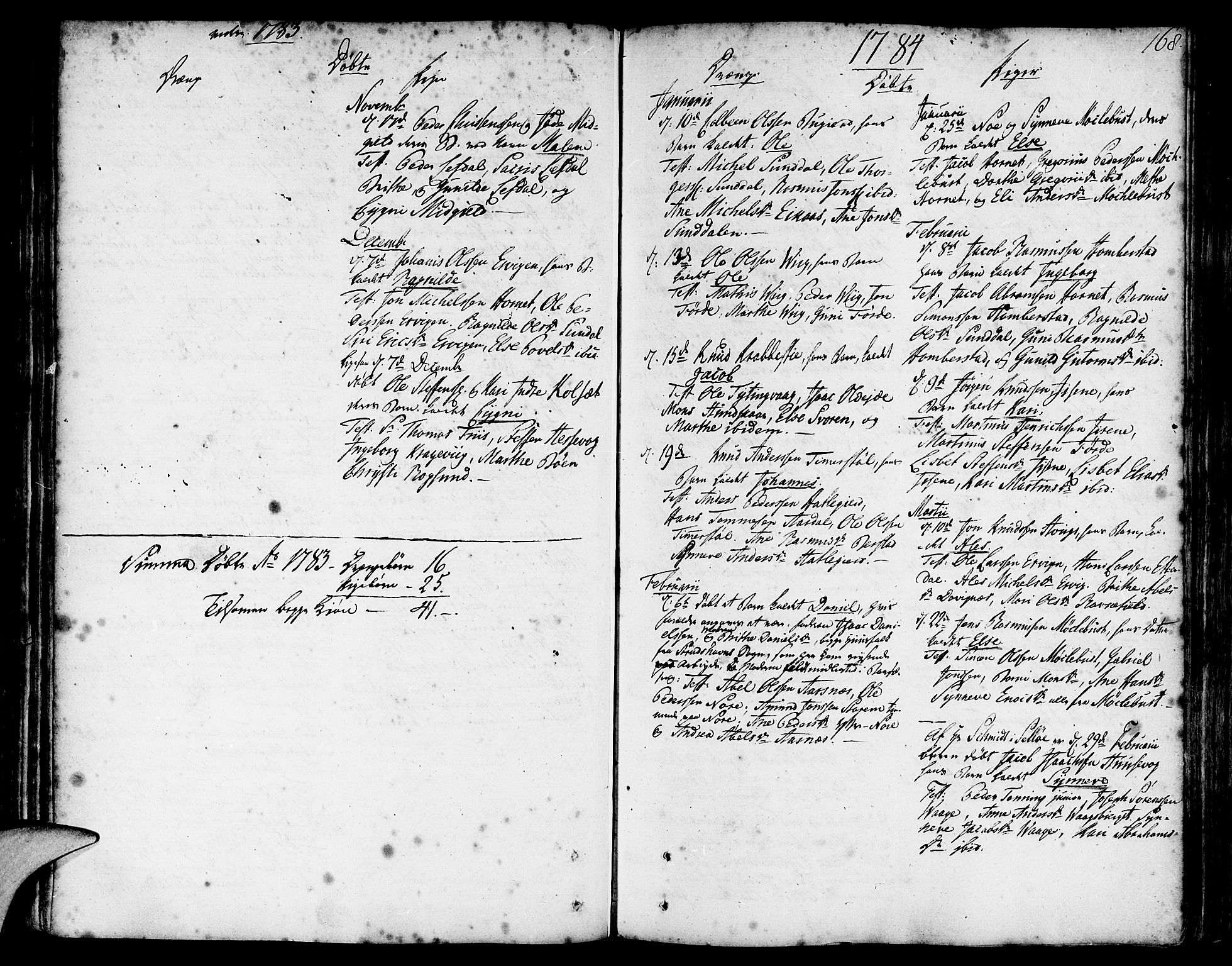 Davik sokneprestembete, SAB/A-79701/H/Haa/Haaa/L0002: Parish register (official) no. A 2, 1742-1816, p. 168