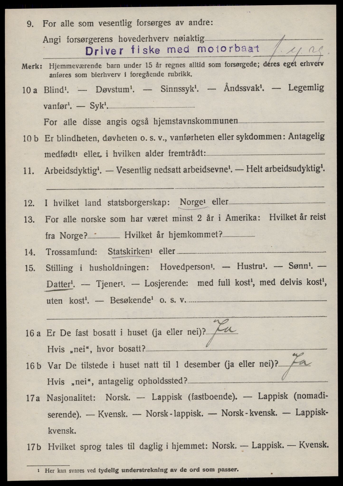 SAT, 1920 census for Nord-Frøya, 1920, p. 2806