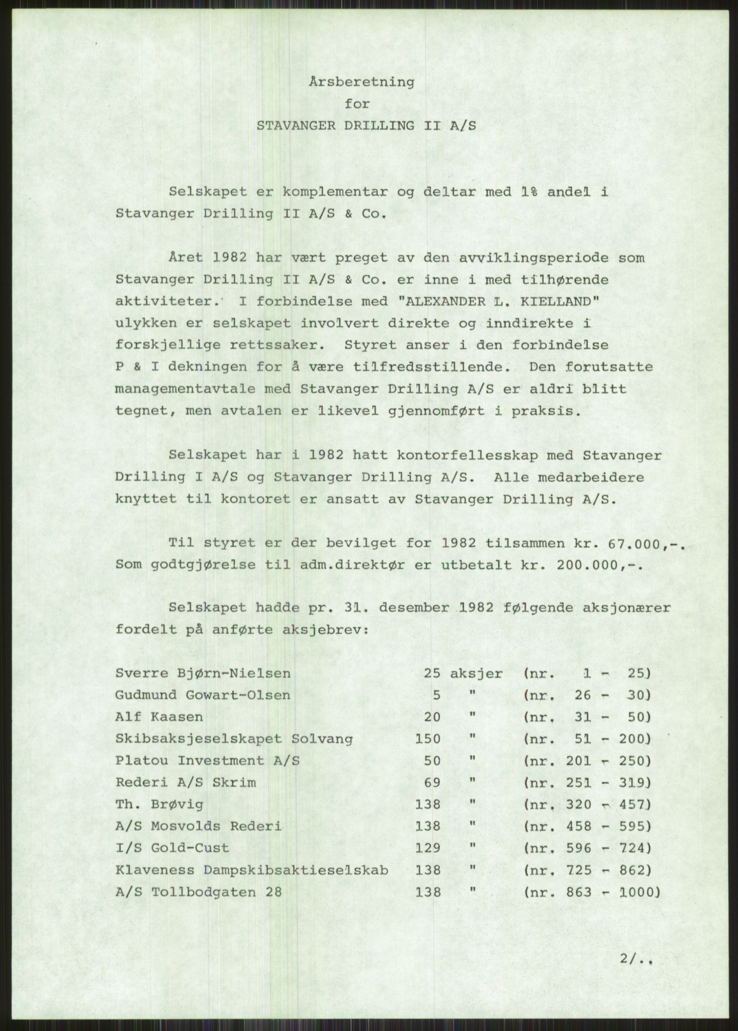 Pa 1503 - Stavanger Drilling AS, SAST/A-101906/A/Ac/L0002: Årsberetninger, 1979-1982, p. 485