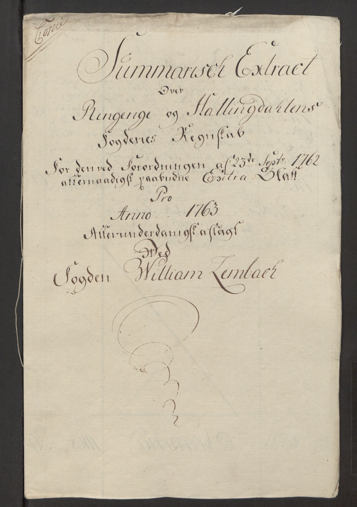 Rentekammeret inntil 1814, Reviderte regnskaper, Fogderegnskap, AV/RA-EA-4092/R23/L1565: Ekstraskatten Ringerike og Hallingdal, 1762-1763, p. 351