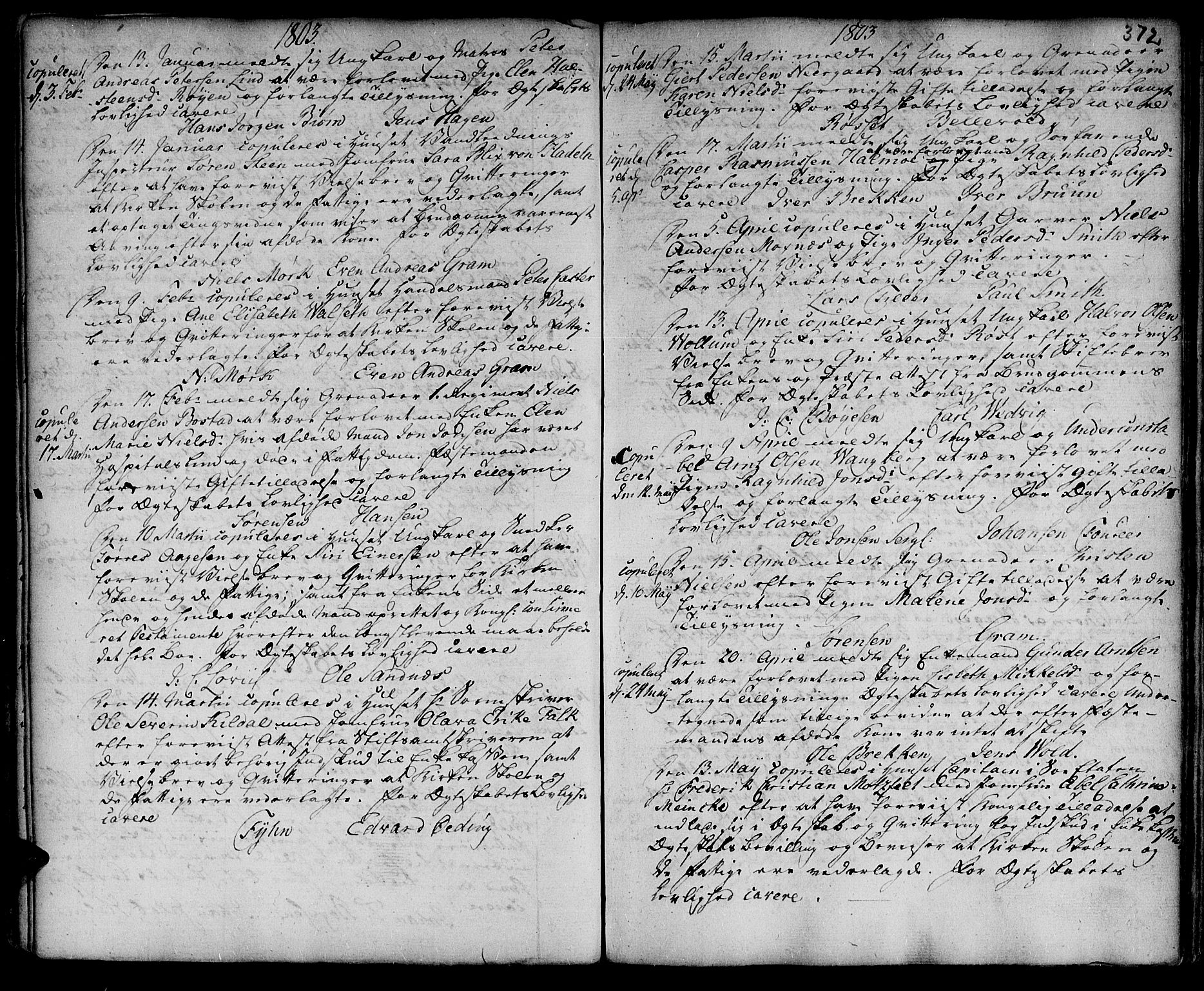 Ministerialprotokoller, klokkerbøker og fødselsregistre - Sør-Trøndelag, SAT/A-1456/601/L0038: Parish register (official) no. 601A06, 1766-1877, p. 372