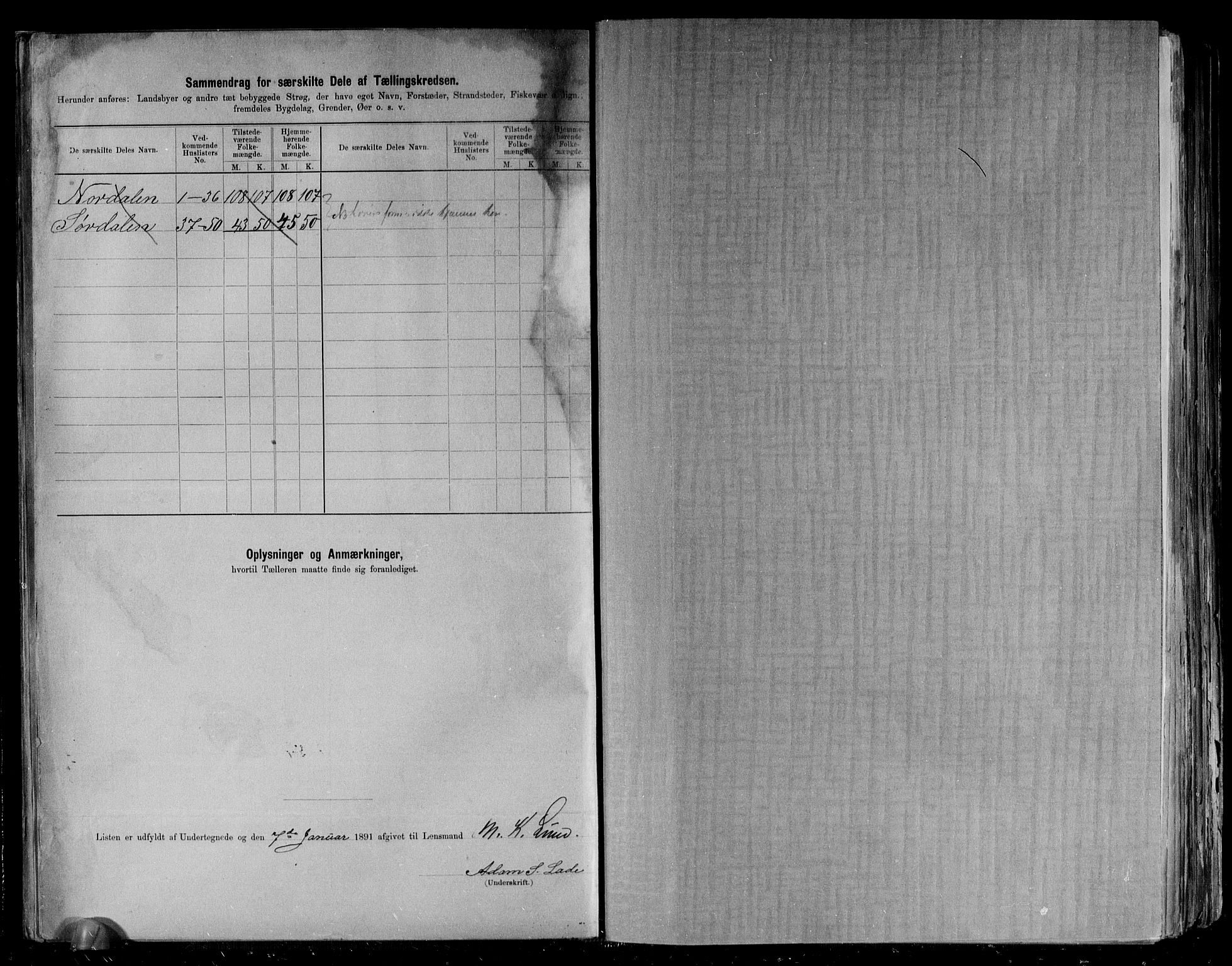 RA, 1891 census for 1511 Vanylven, 1891, p. 19