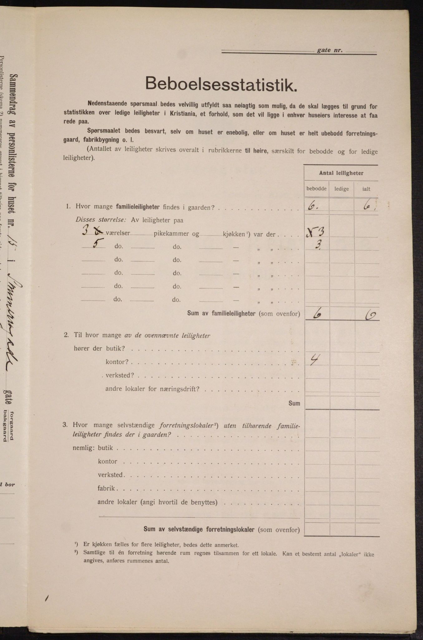 OBA, Municipal Census 1913 for Kristiania, 1913, p. 99752