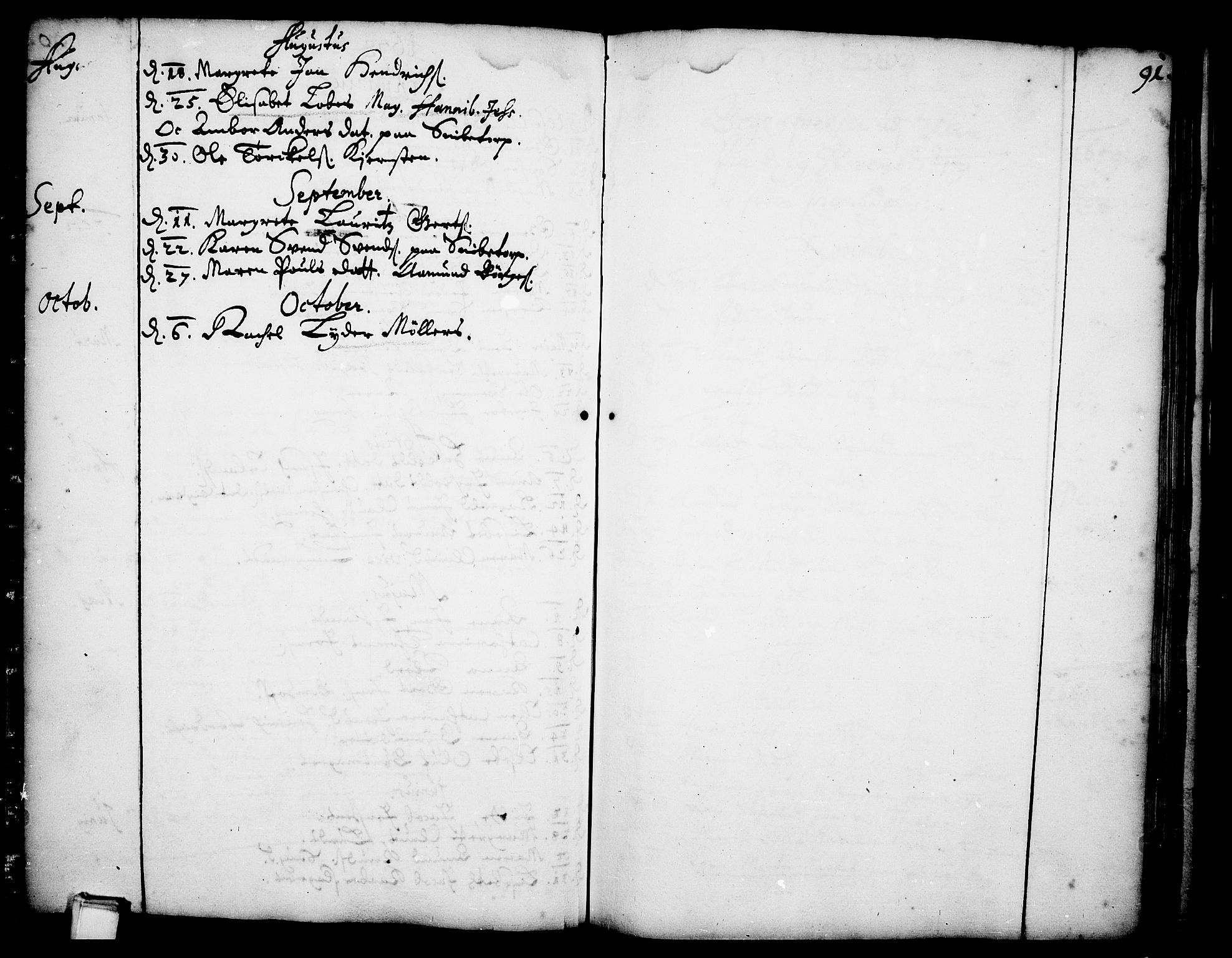 Skien kirkebøker, AV/SAKO-A-302/F/Fa/L0001: Parish register (official) no. 1, 1659-1679, p. 91
