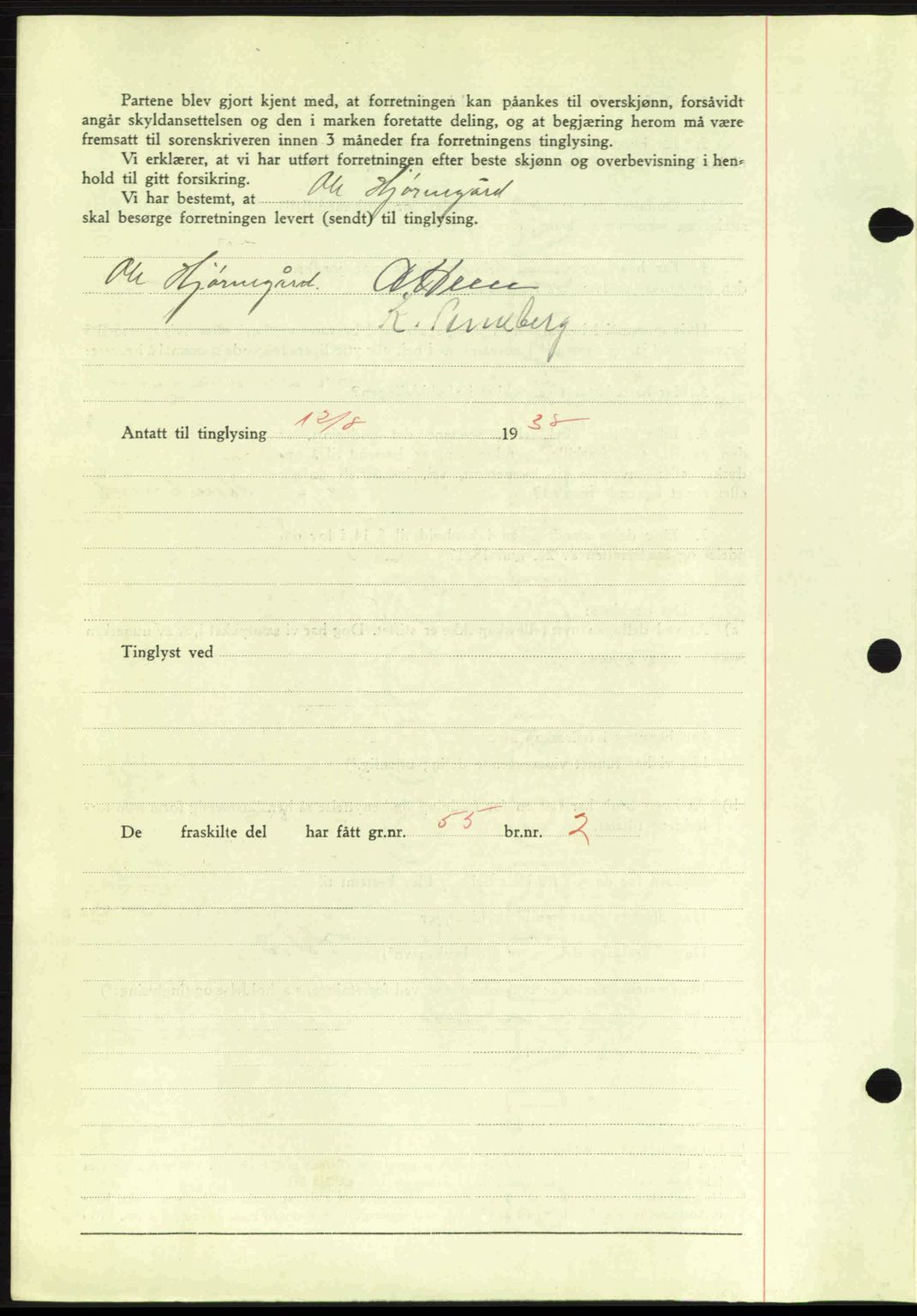 Idd og Marker sorenskriveri, AV/SAO-A-10283/G/Gb/Gbb/L0002: Mortgage book no. A2, 1937-1938, Diary no: : 1046/1938