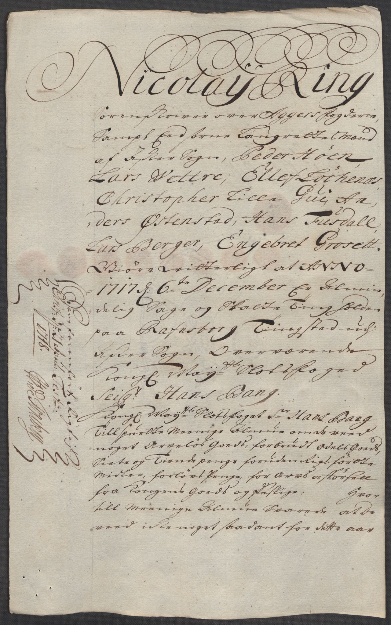 Rentekammeret inntil 1814, Reviderte regnskaper, Fogderegnskap, AV/RA-EA-4092/R10/L0455: Fogderegnskap Aker og Follo, 1717, p. 281