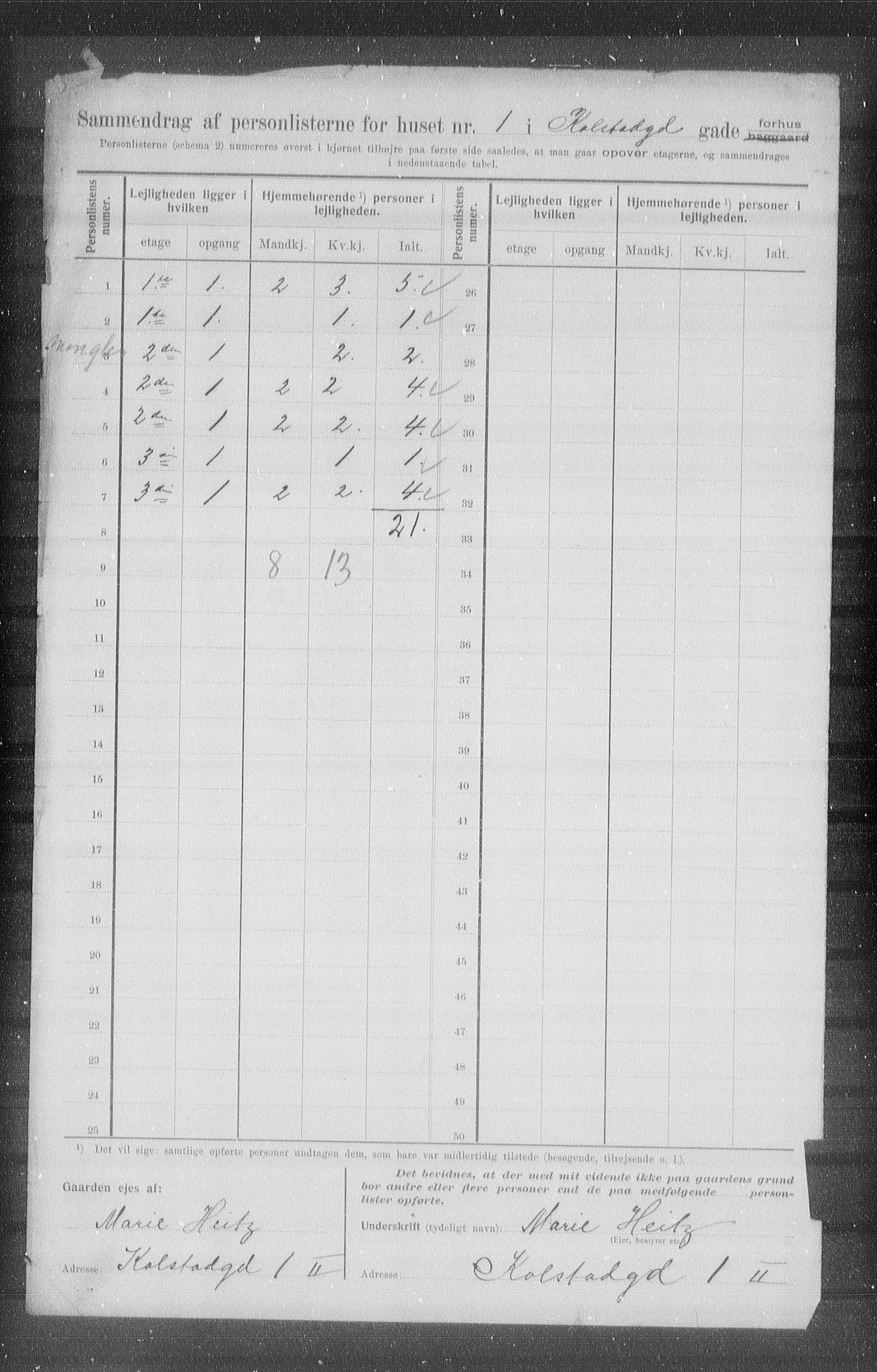 OBA, Municipal Census 1907 for Kristiania, 1907, p. 26556