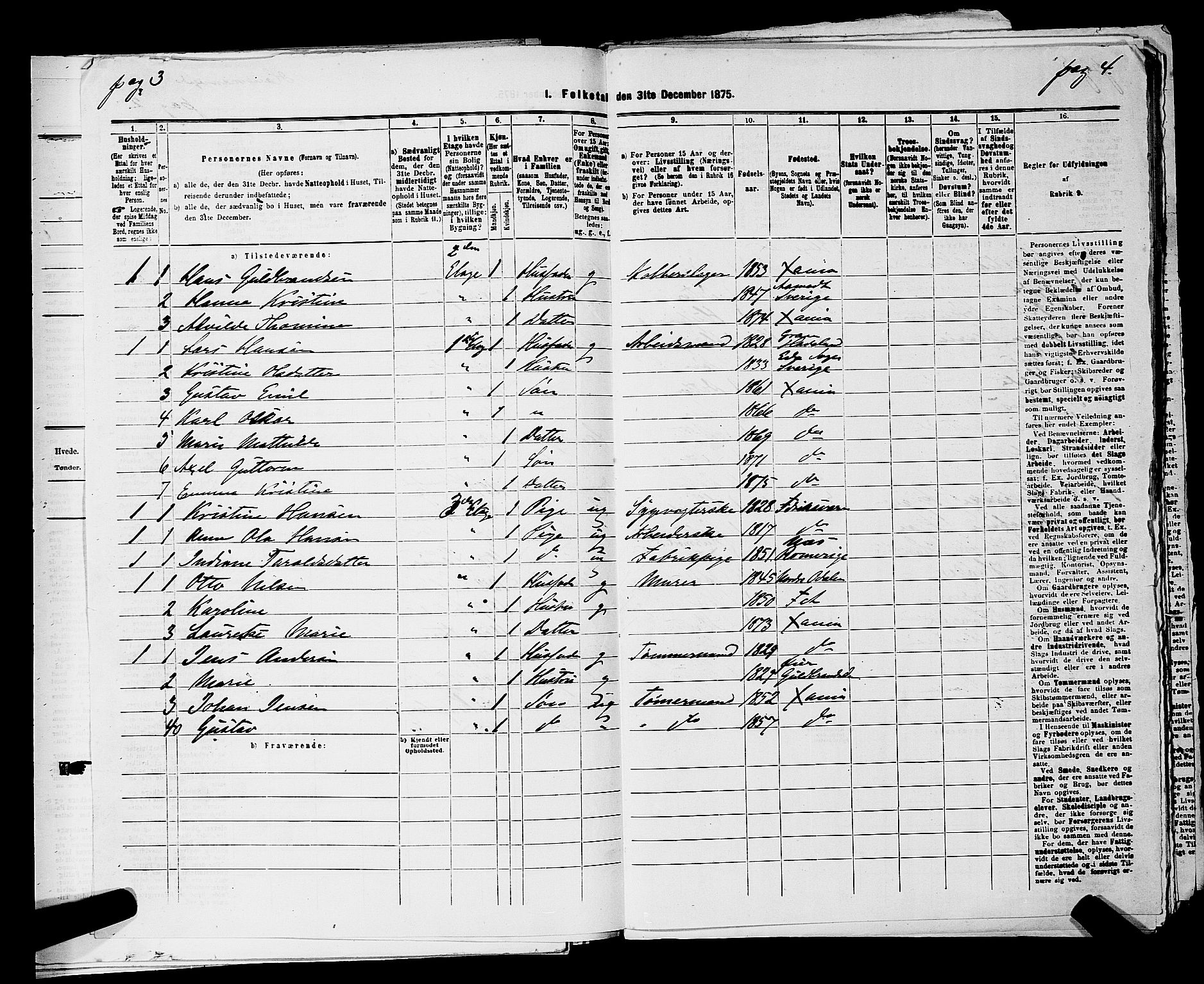 RA, 1875 census for 0301 Kristiania, 1875, p. 1738