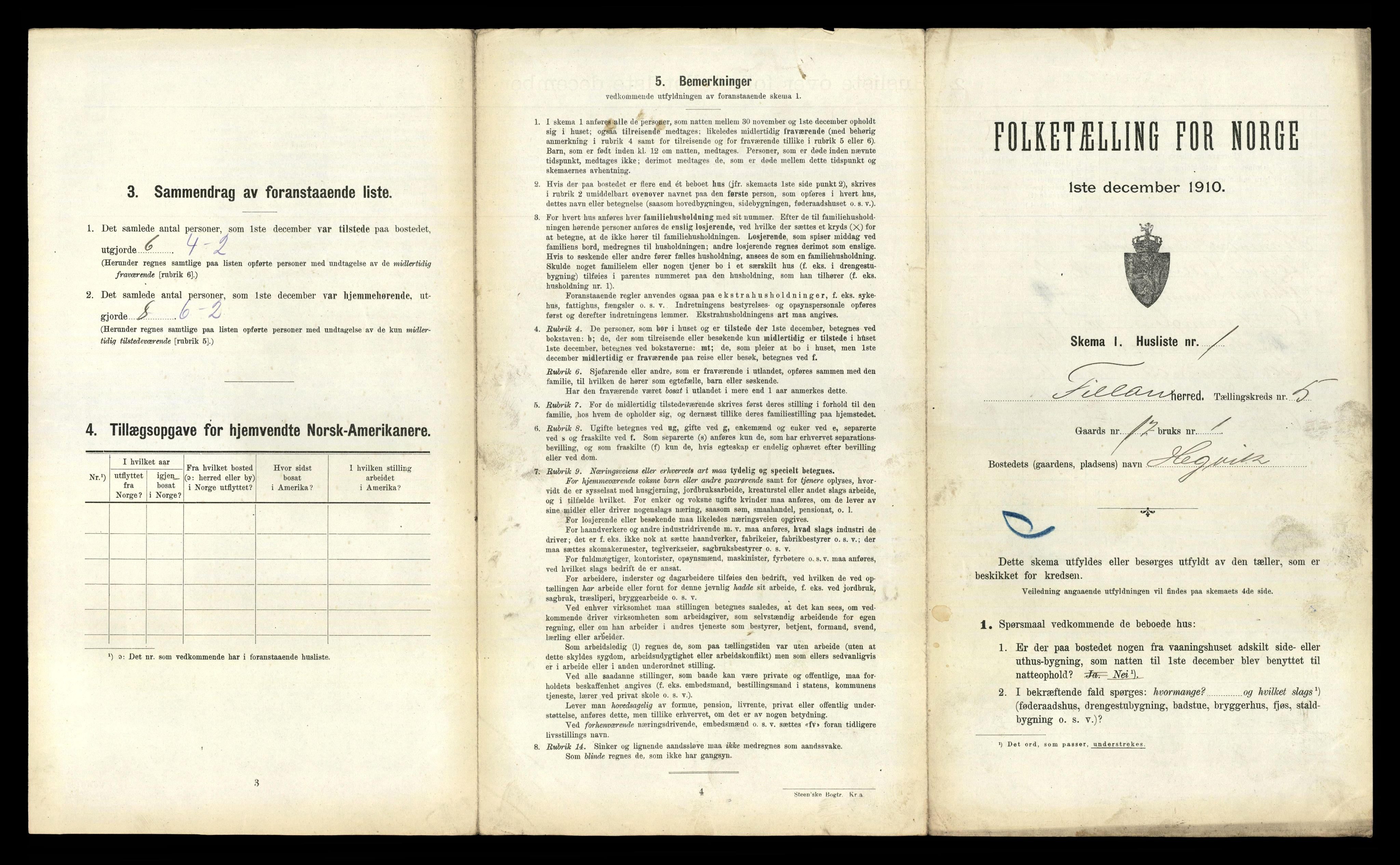 RA, 1910 census for Fillan, 1910, p. 369