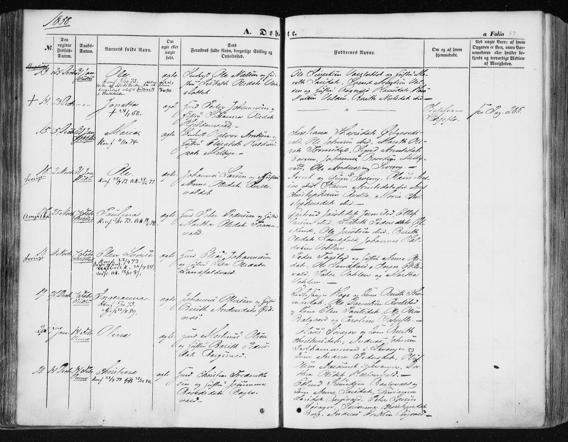 Ministerialprotokoller, klokkerbøker og fødselsregistre - Nord-Trøndelag, AV/SAT-A-1458/723/L0240: Parish register (official) no. 723A09, 1852-1860, p. 87