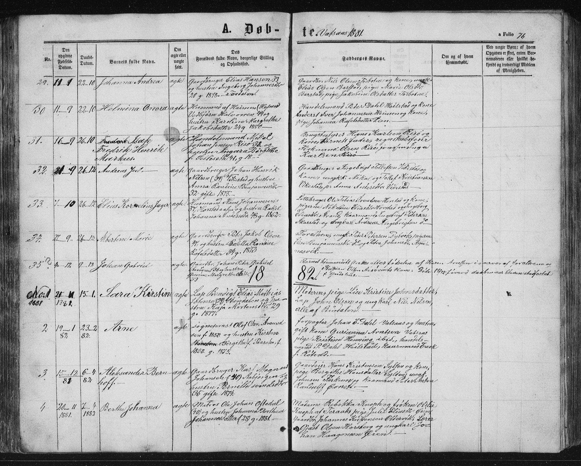 Ministerialprotokoller, klokkerbøker og fødselsregistre - Nordland, AV/SAT-A-1459/810/L0158: Parish register (copy) no. 810C02 /1, 1863-1883, p. 76