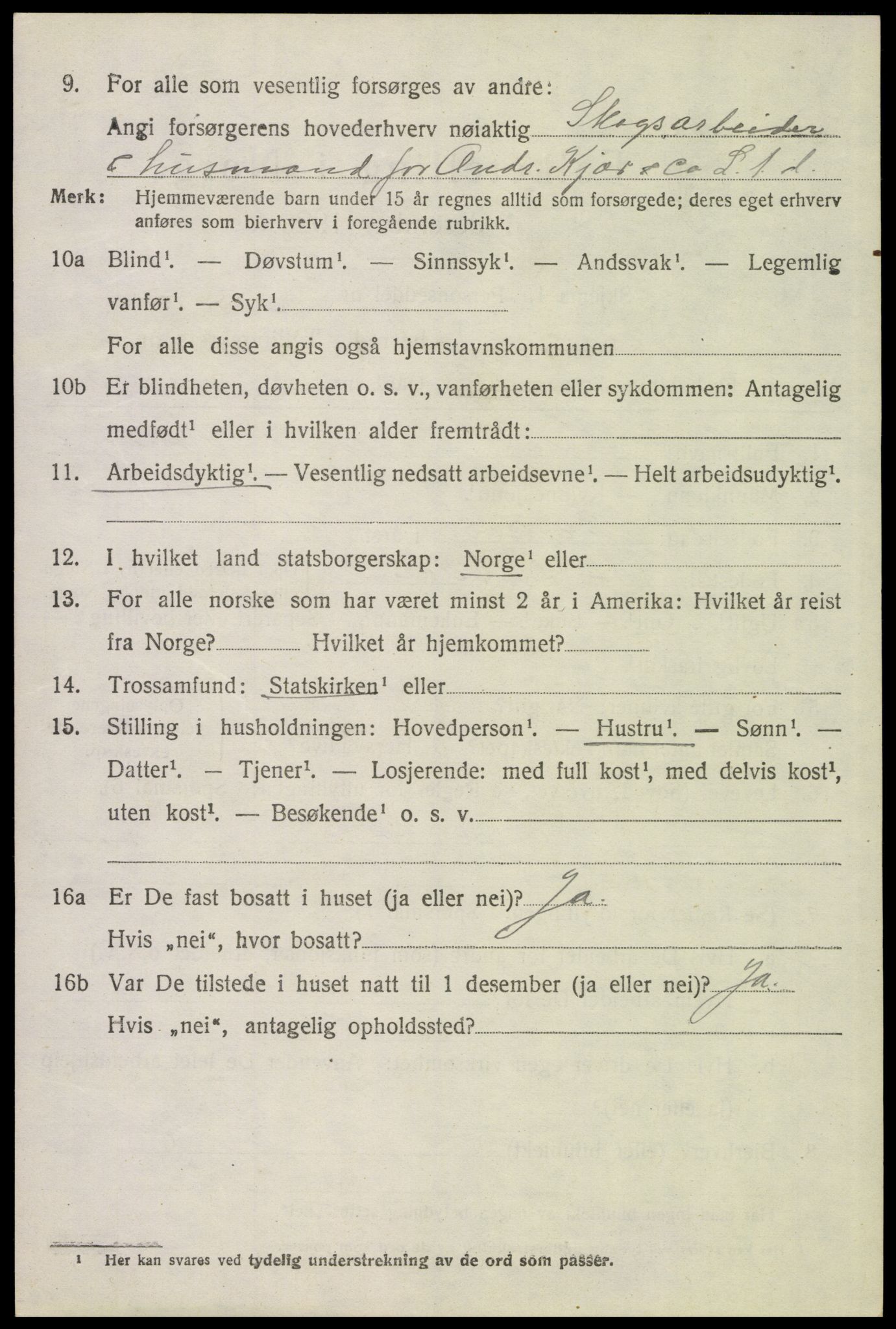 SAH, 1920 census for Grue, 1920, p. 6038